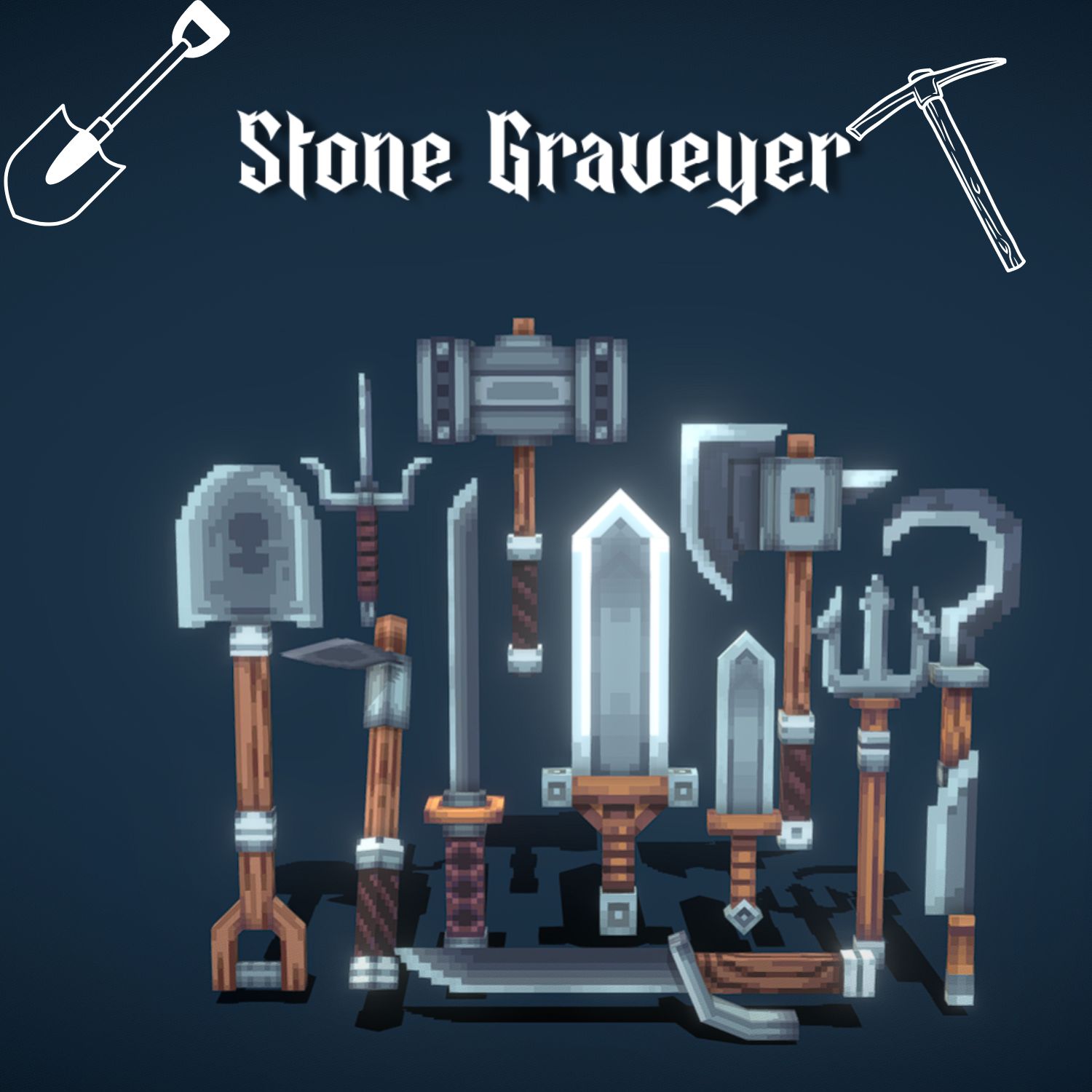 Stone Graveyer Weapons Set - MCModels