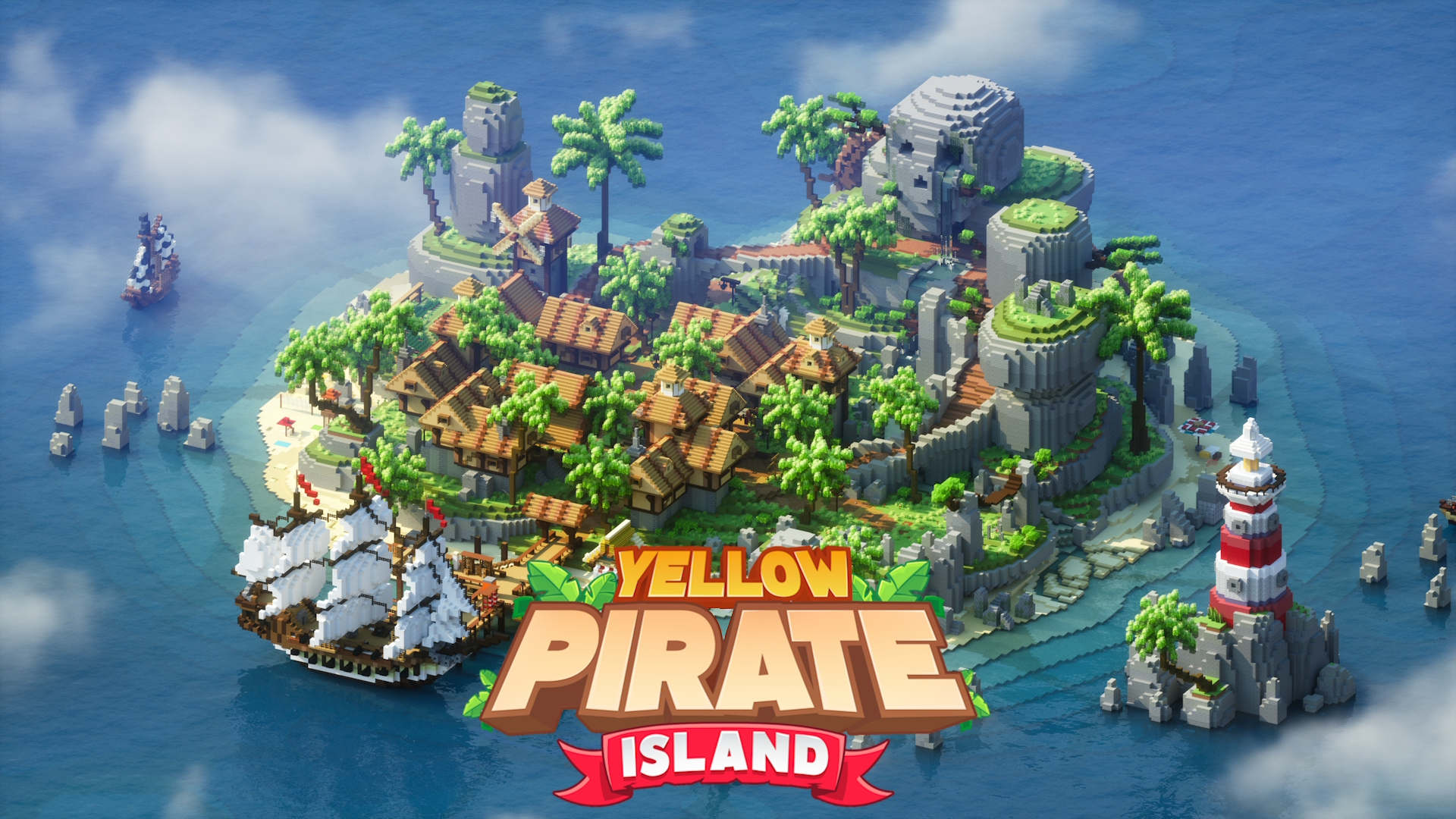 Yellow Pirate Island | Spawn - MCModels