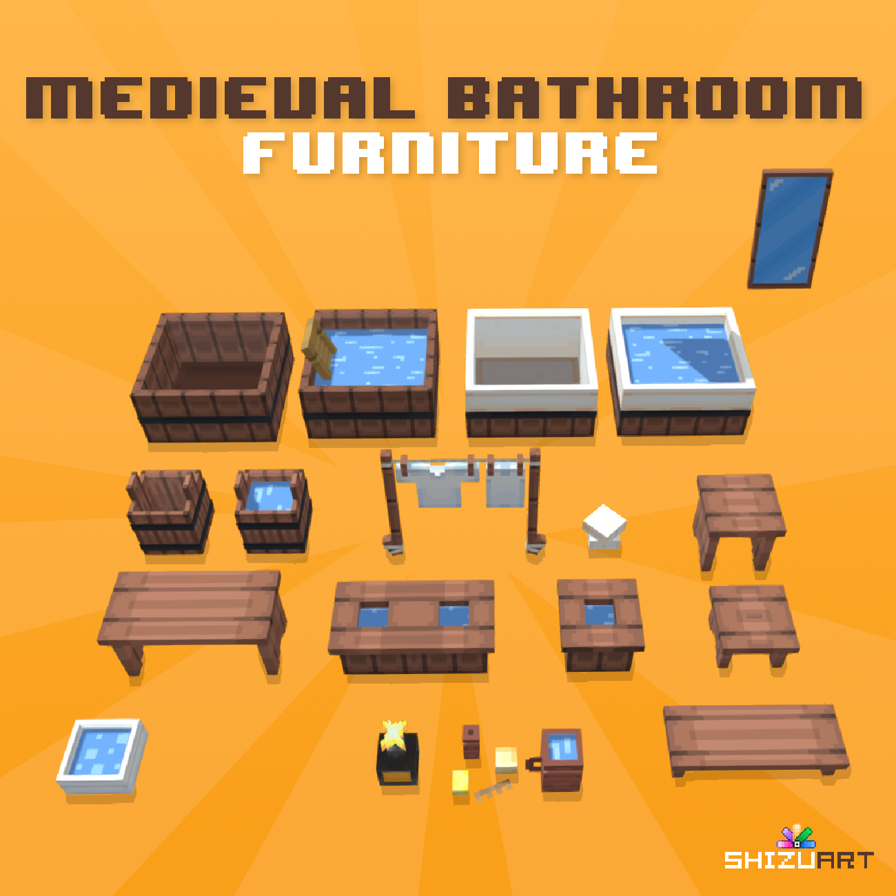 Medieval Bathroom Furniture - MCModels