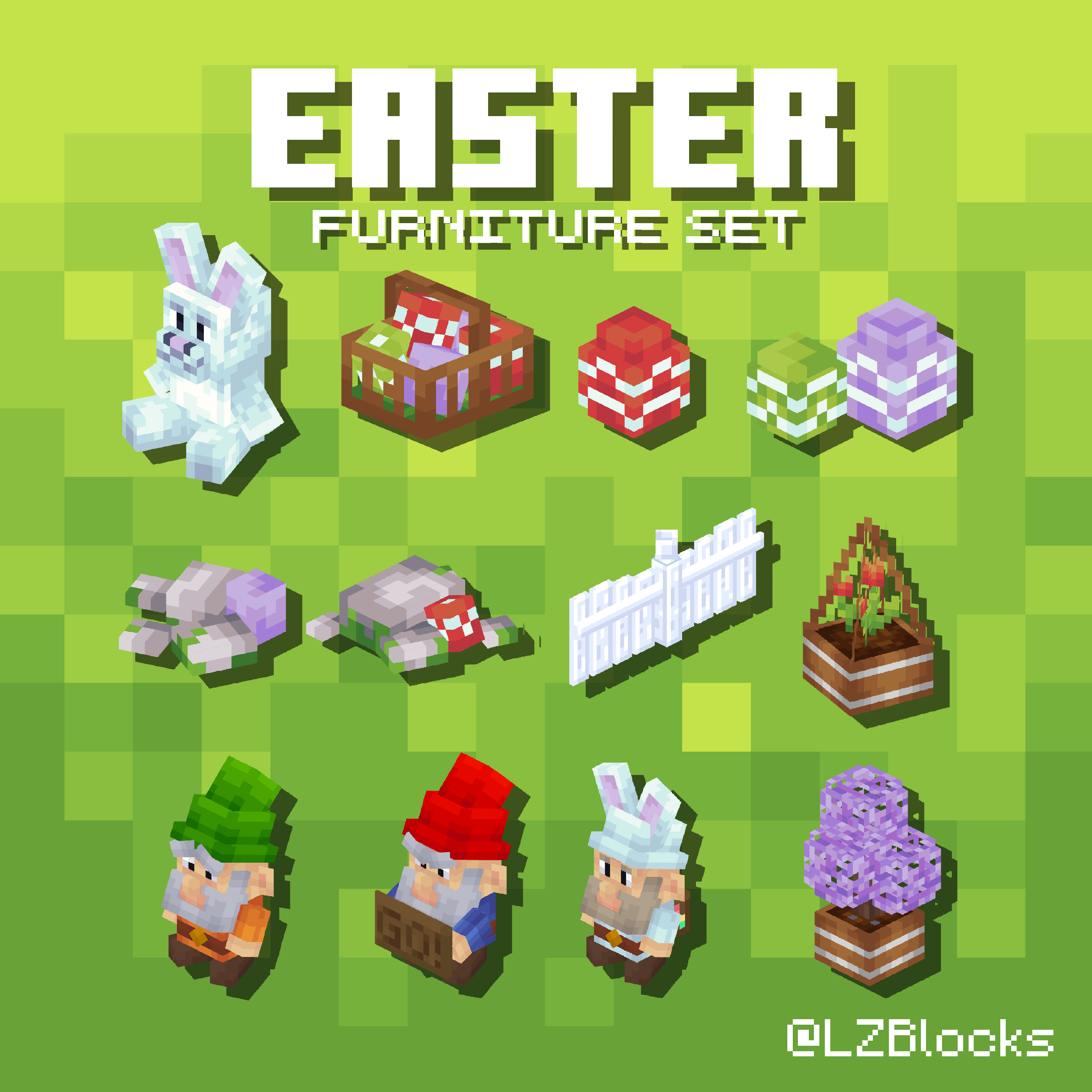 Easter Furniture Set - MCModels