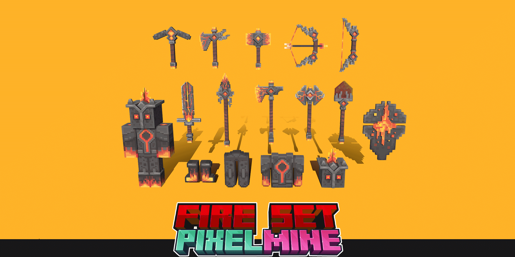 PixelMine | Fire Models - MCModels