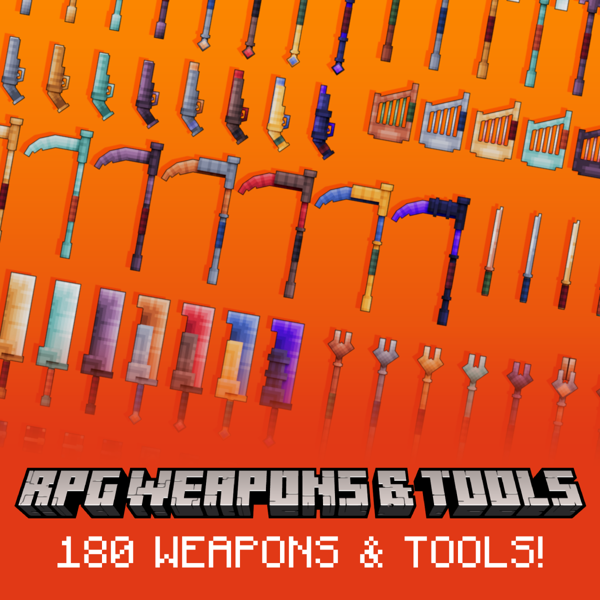 RPG Weapon & Tool Megapack - MCModels