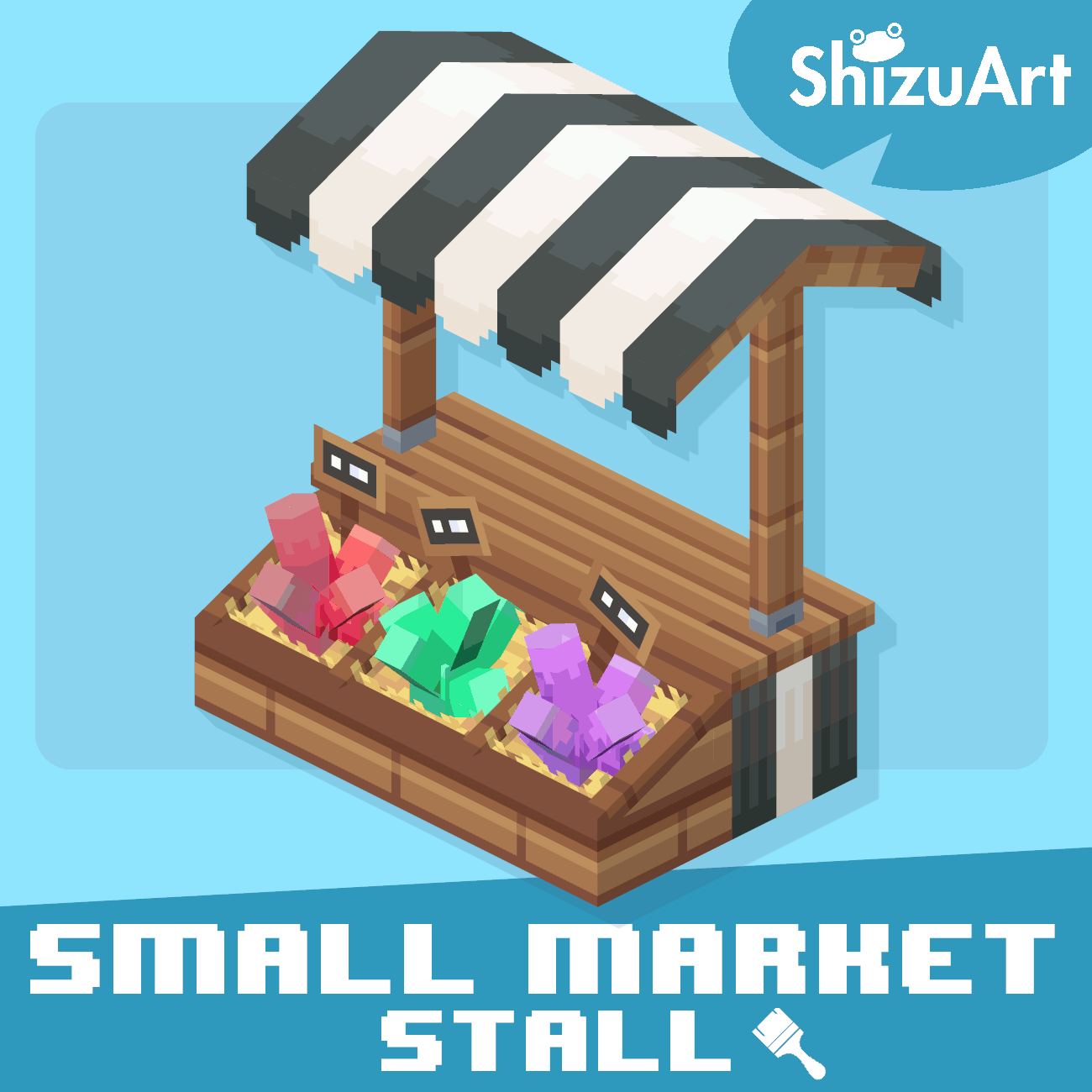 Small Market Stall [Dyeable]