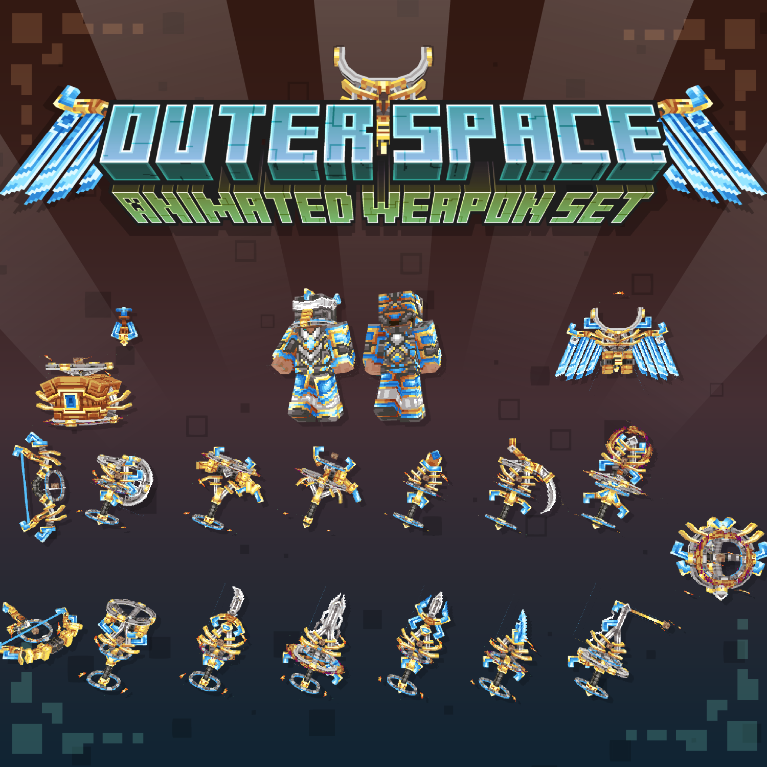 Outer Space Animated Weapon Set preview image