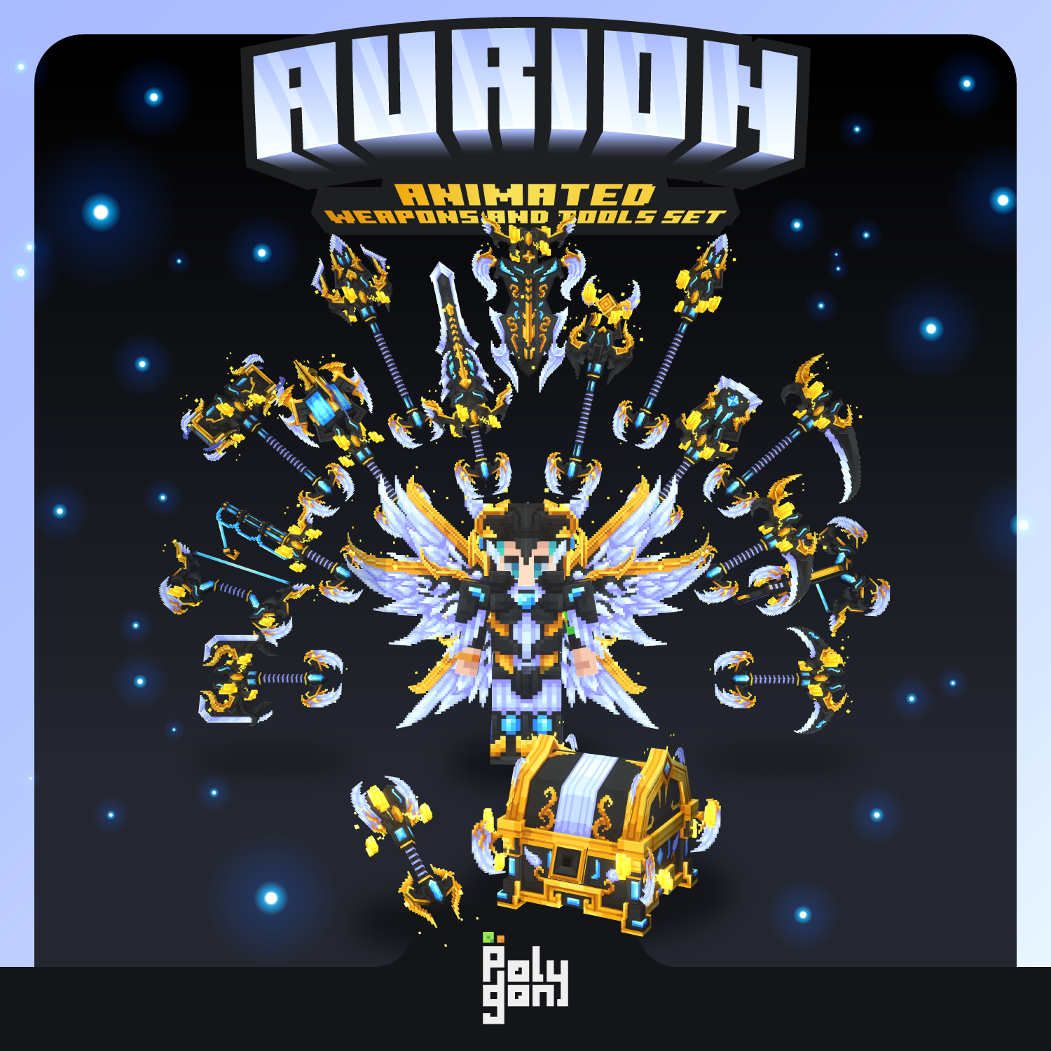 Aurion Animated Weapons and Tools Set (64x) preview image