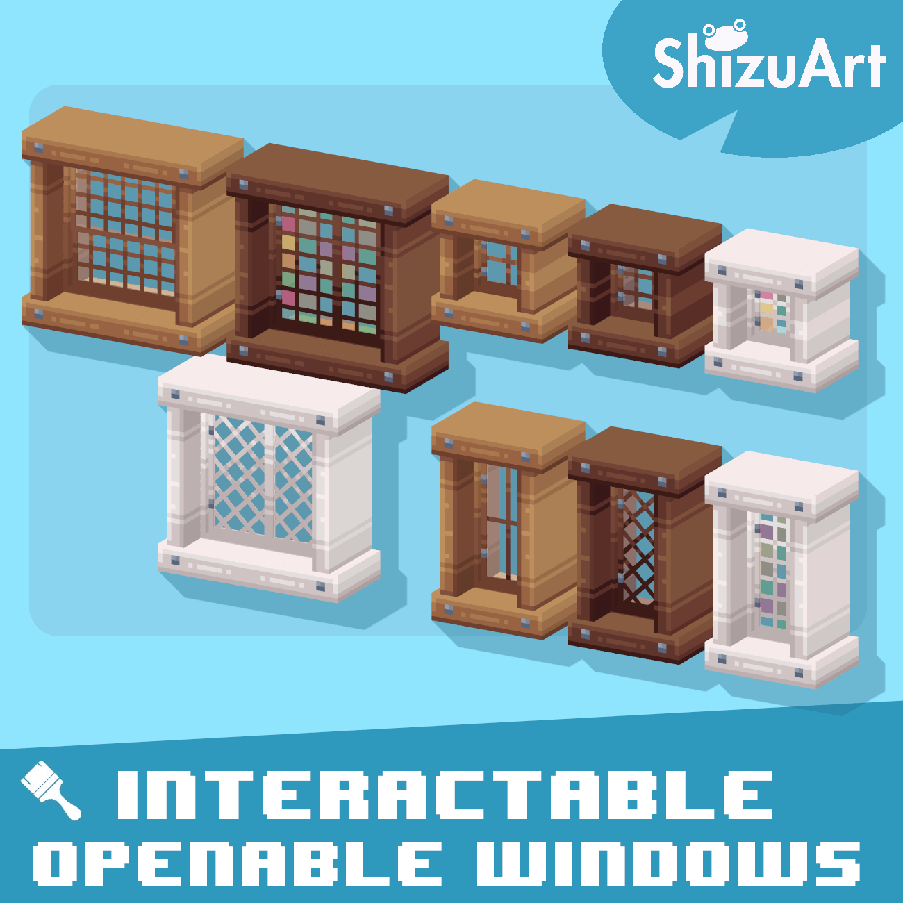 Openable Windows [Interactable-Dyeable]