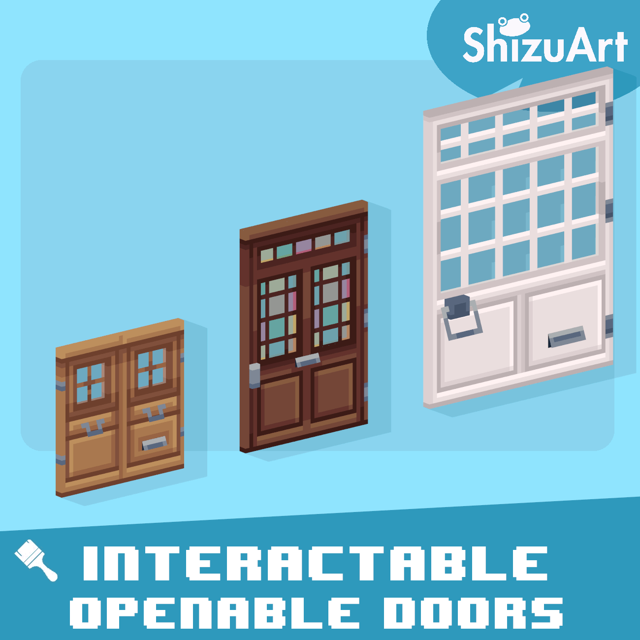Openable Doors [Interactable-Dyeable] preview image
