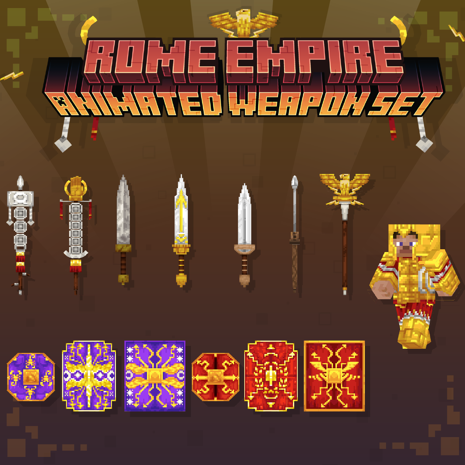 Rome Empire Animated Weapon Set preview image