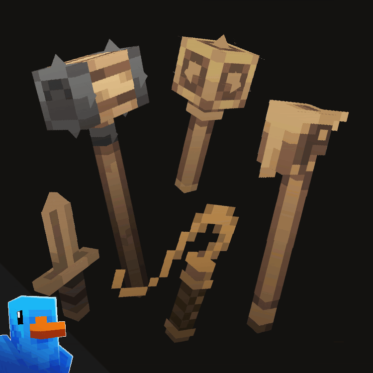 FischVogels Basic Medieval Weapons - Eagle  Axe, Morningstar, Long Sword, Whip, Dagger and more preview image