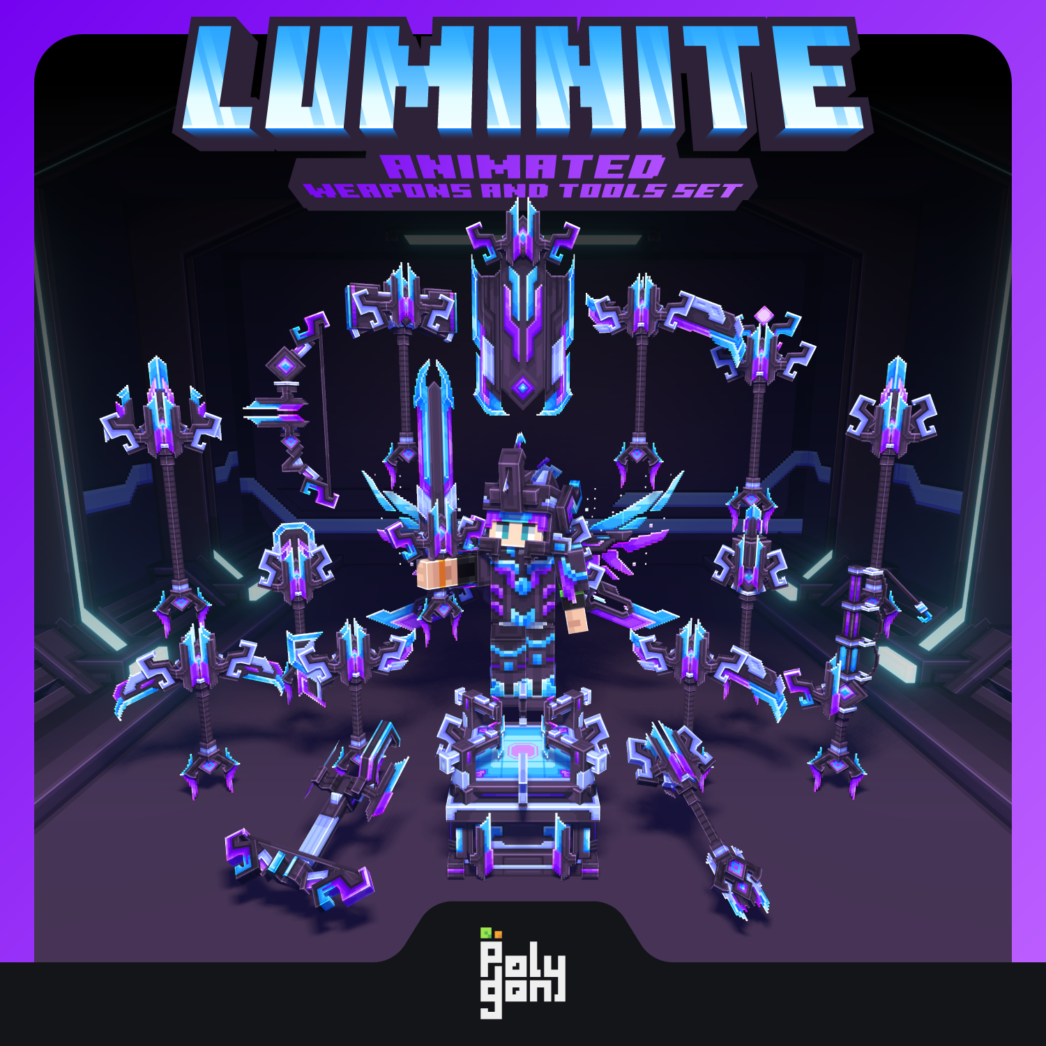 Luminite Animated Weapons and Tools Set (64x) preview image