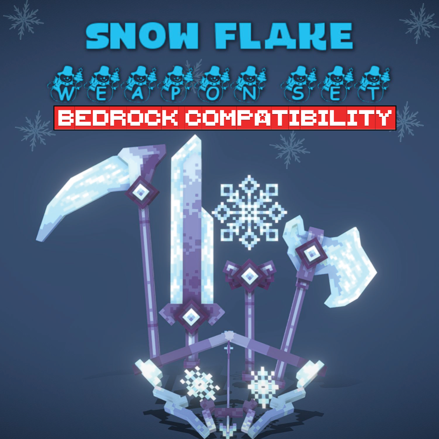 Snow Flake Weapons [For GeyserMC] preview image
