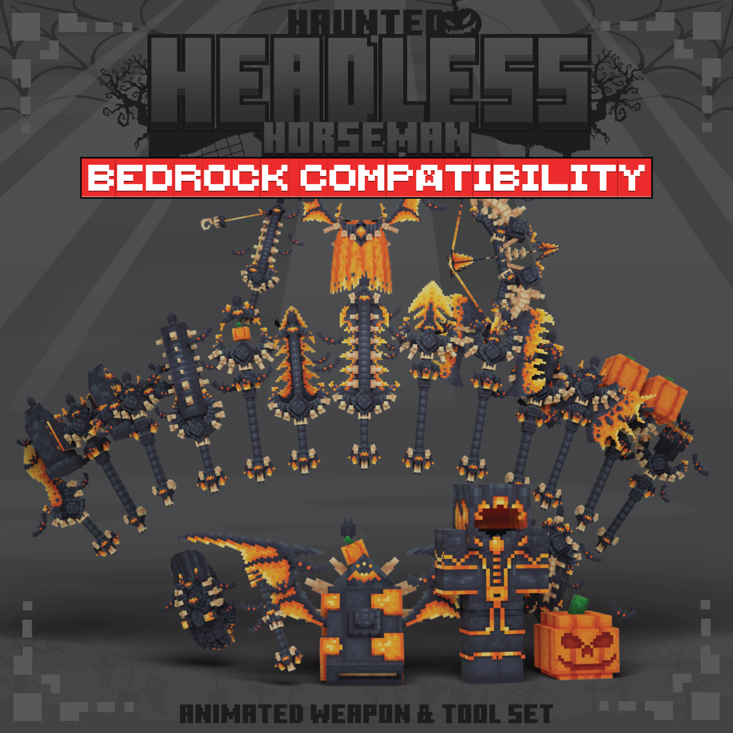 Halloween Headless Horseman Animated Weapon Set [For GeyserMC] preview image