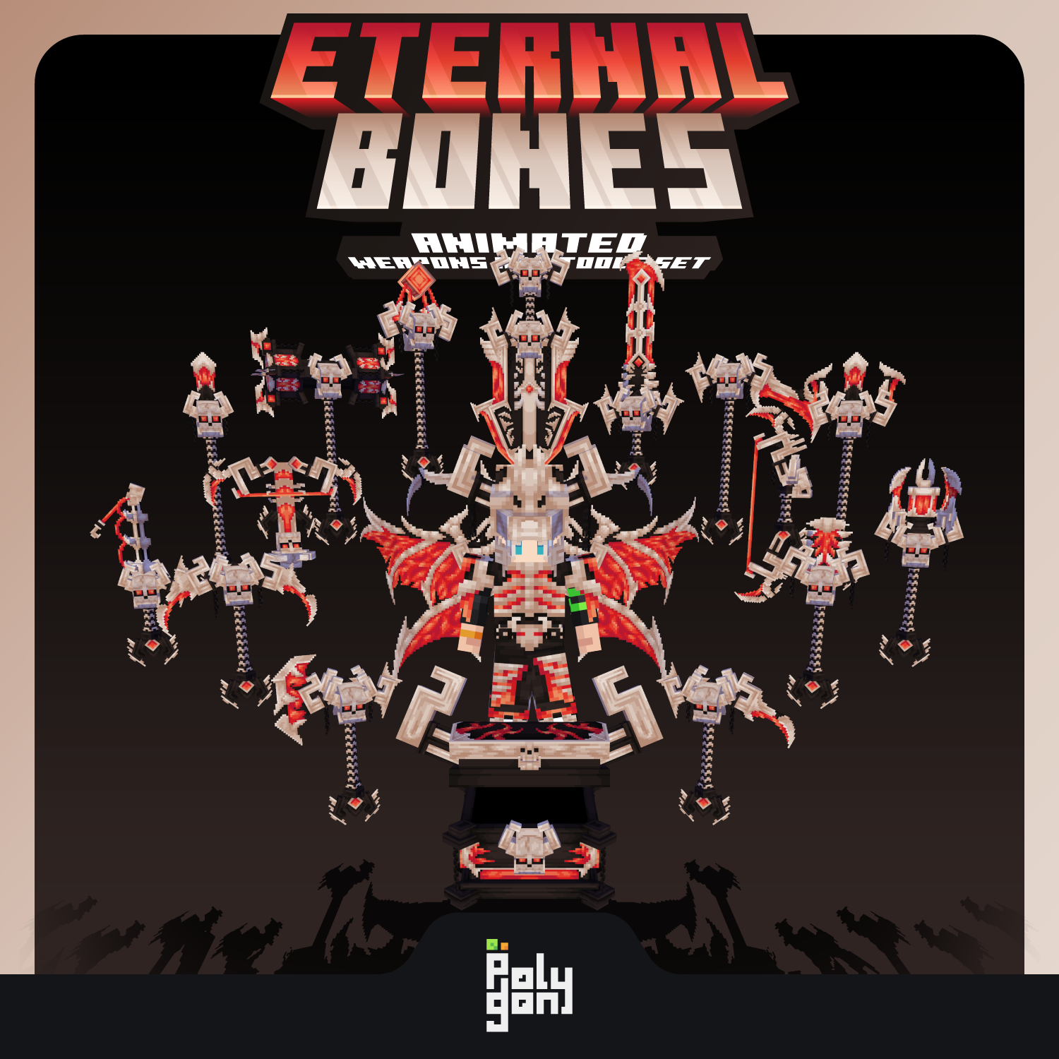 Eternal Bones Animated Weapons and Tools Set (64x) preview image
