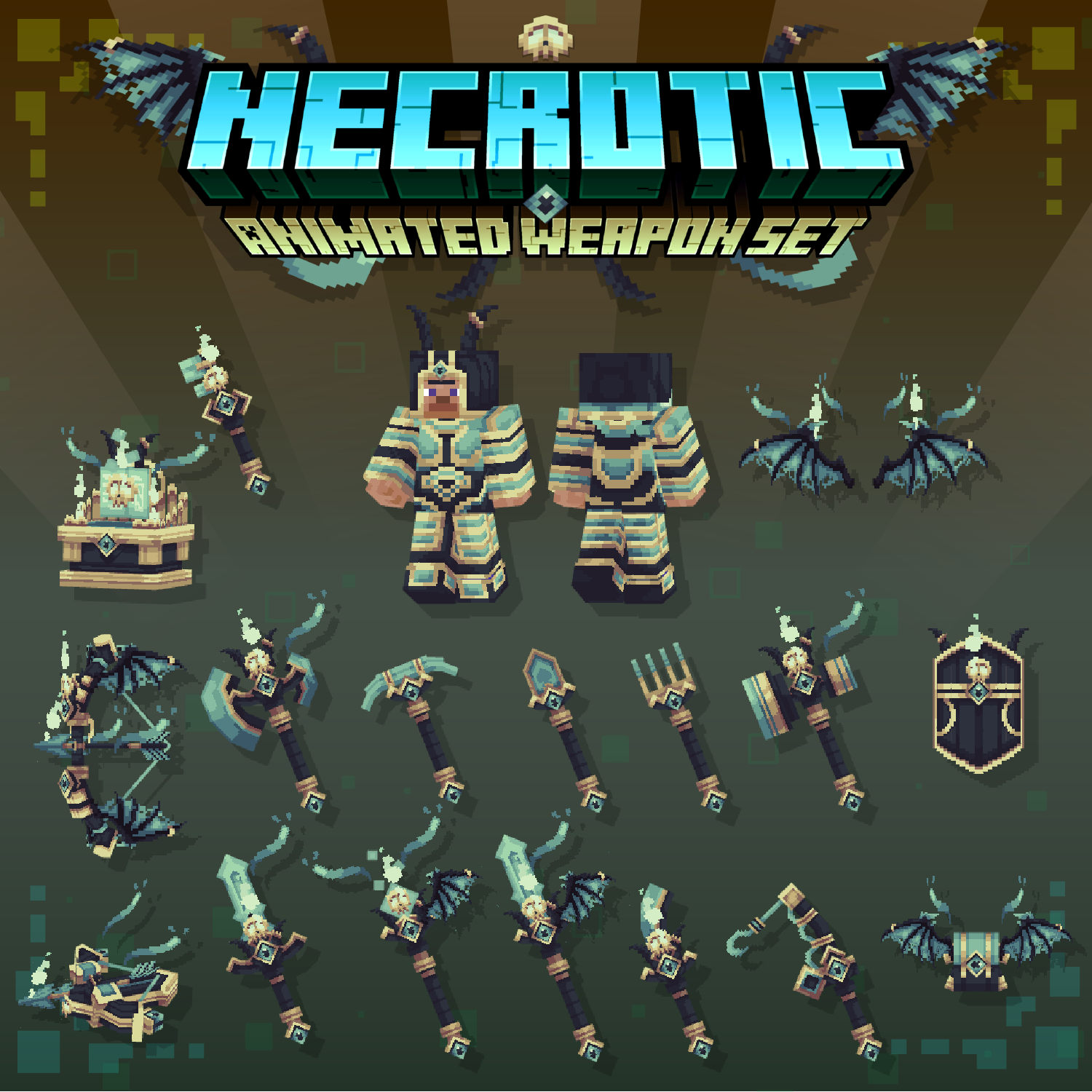 Necrotic Animated Weapon Set preview image