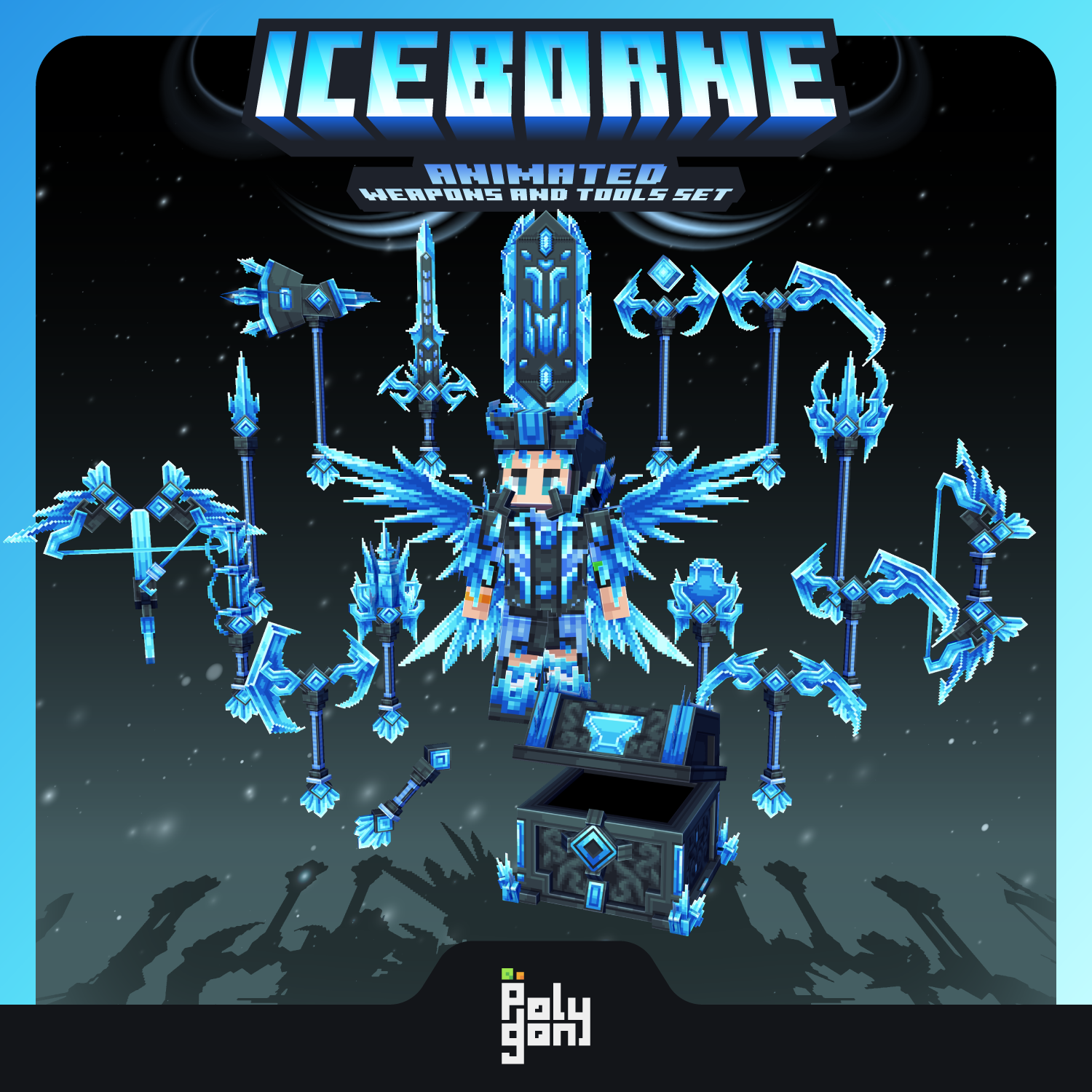 Iceborne Animated Weapons and Tools Set (64x) preview image