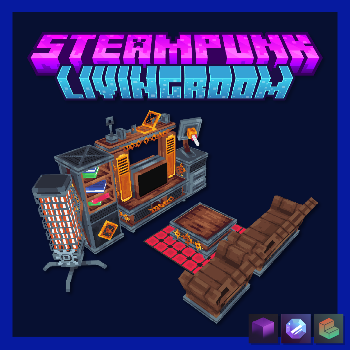 Steampunk Livingroom Animated Decoration preview image