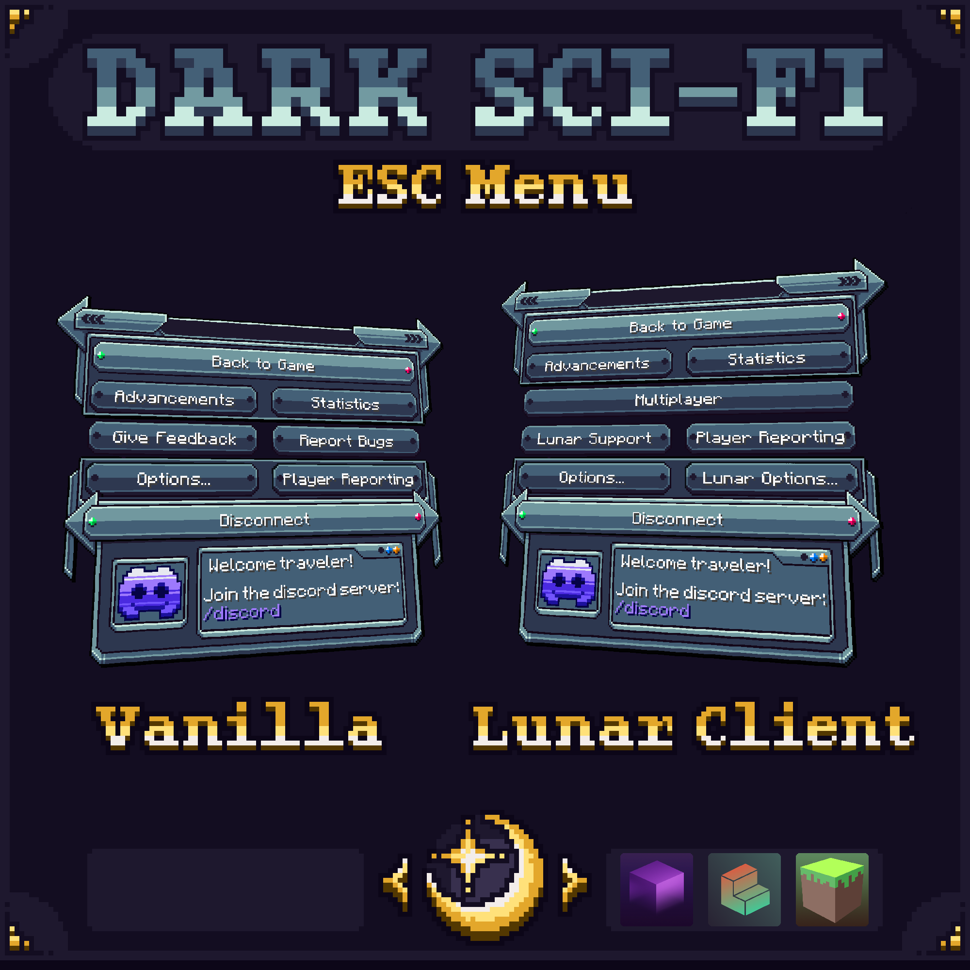 Dark Sci-Fi ESC Menu - Lunar compatible preview image