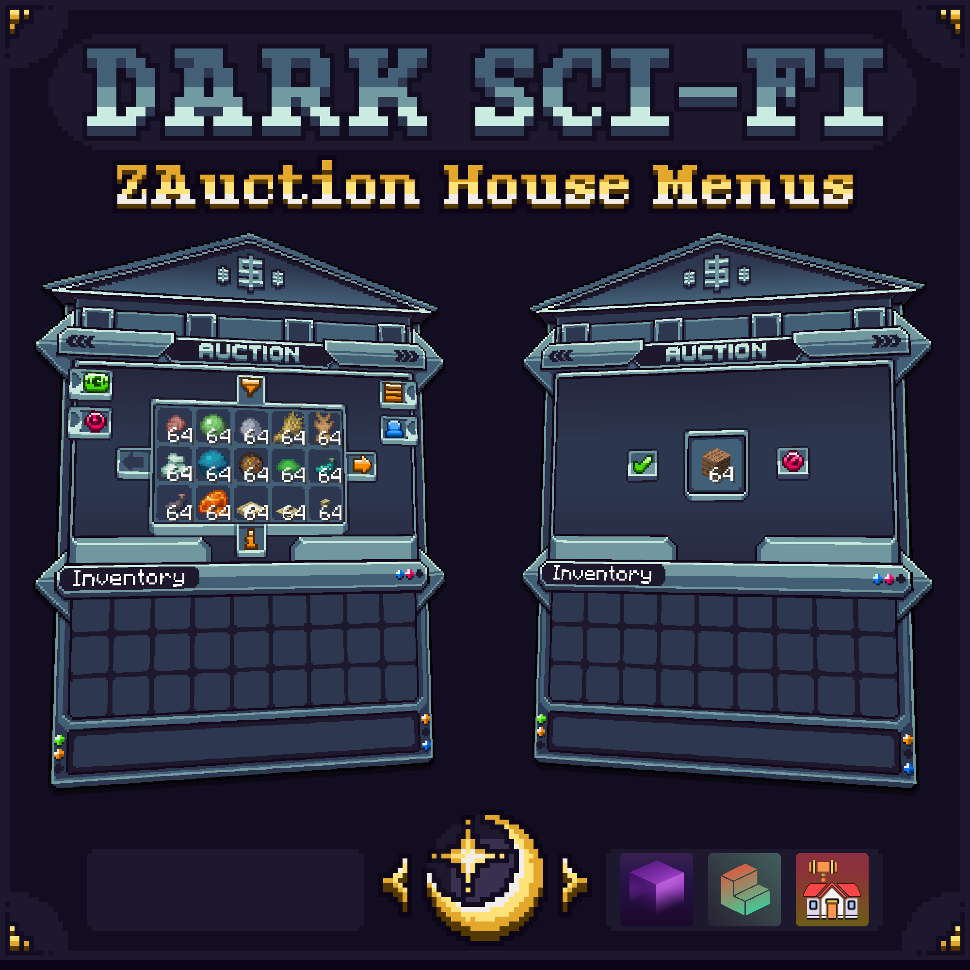 Dark Sci-Fi ZAuctionHouse Menus preview image