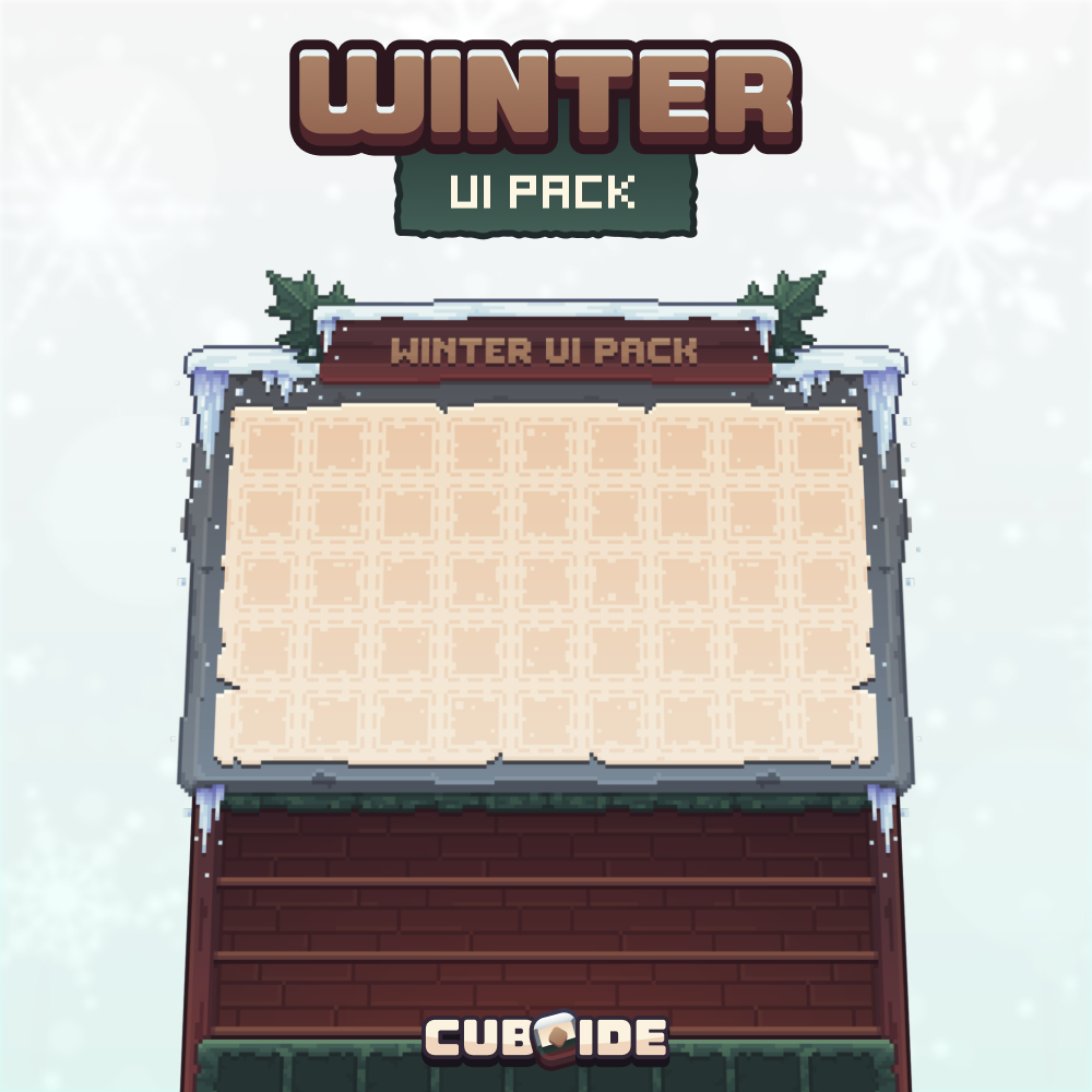 Winter UI Pack - 6 snowy GUI templates preview image