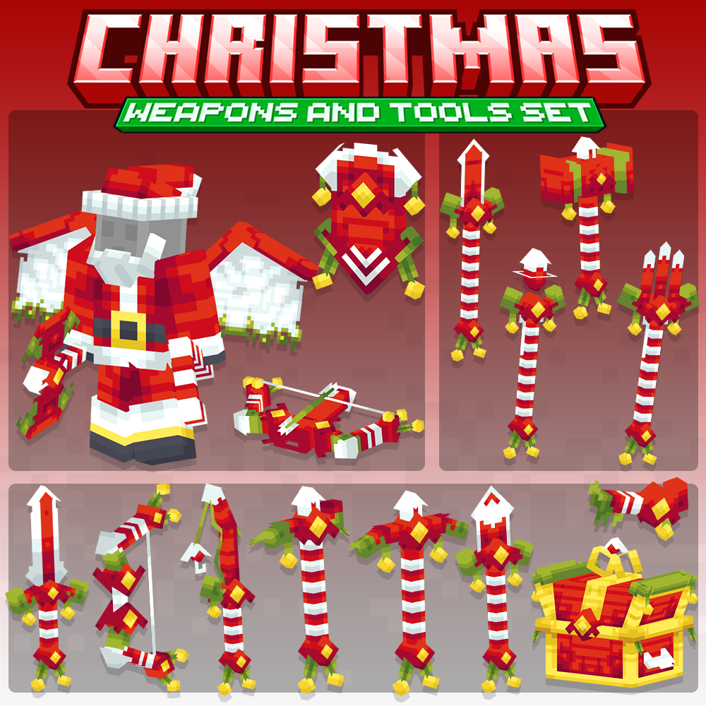Christmas Weapons and Tools Set preview image