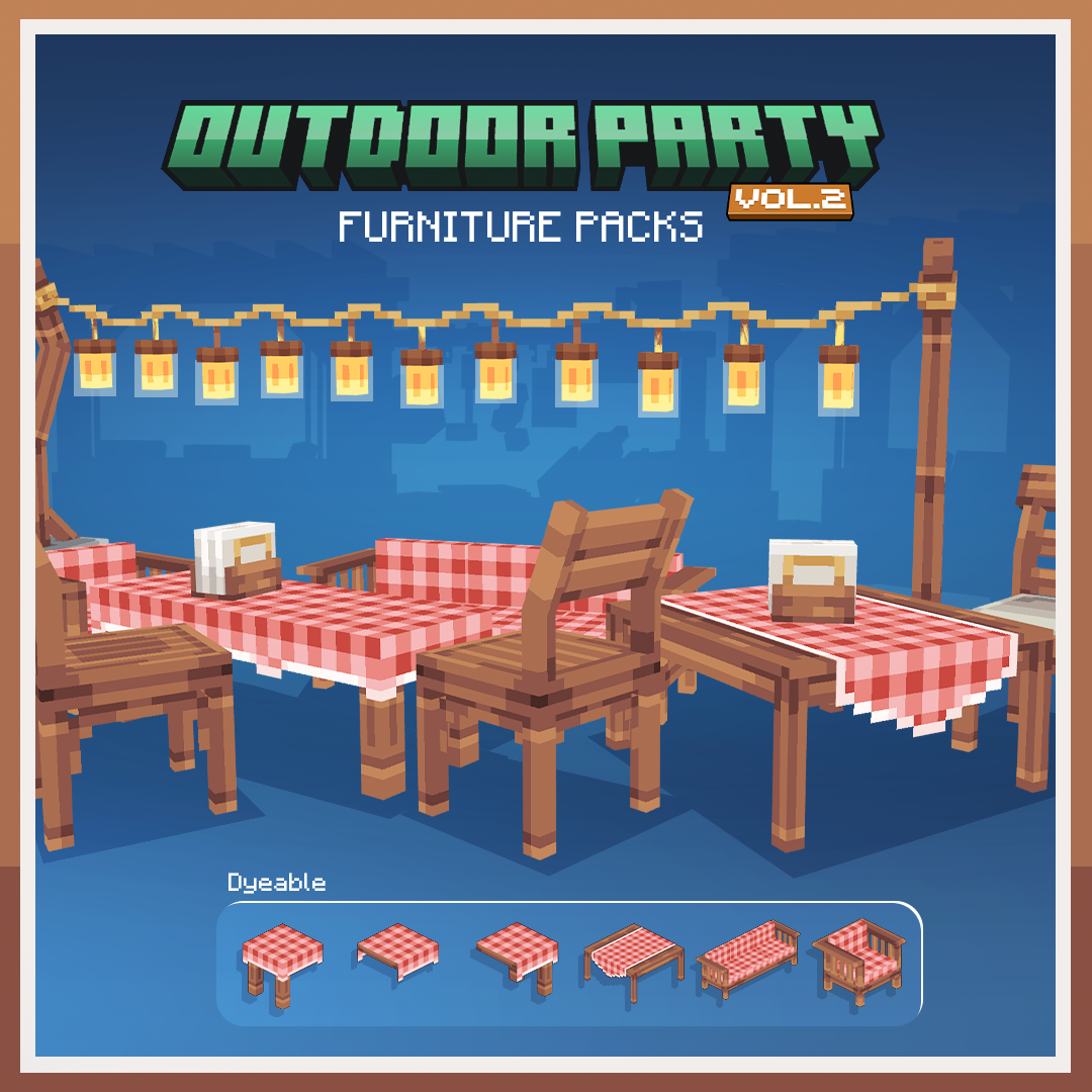 Outdoor Party Furniture Vol.2 [Dyeable] preview image