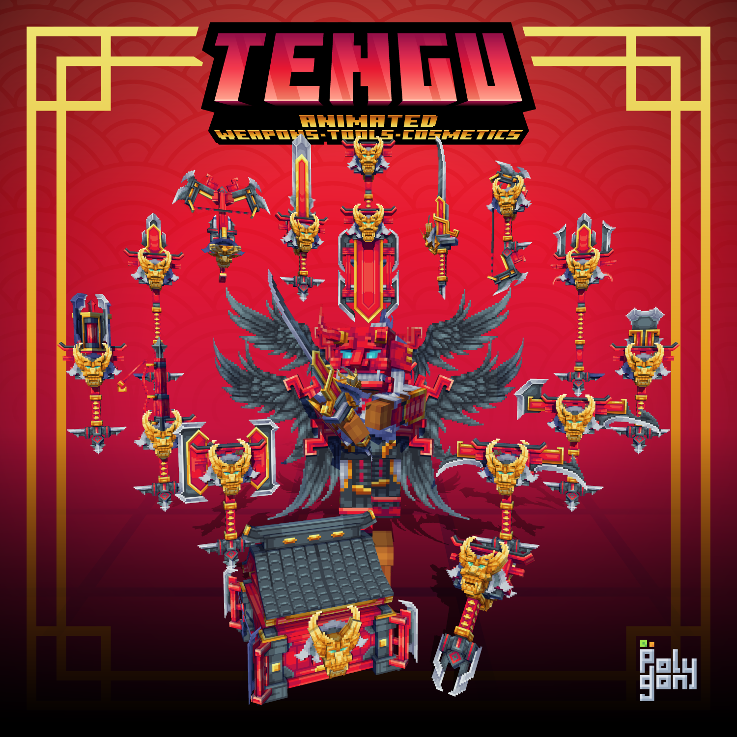 Tengu Animated Weapons and Tools Set (64x) preview image