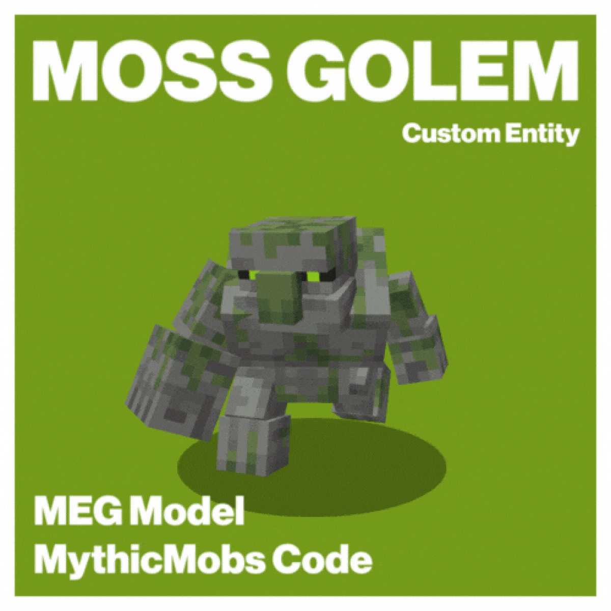Moss golem. Custom entity preview image
