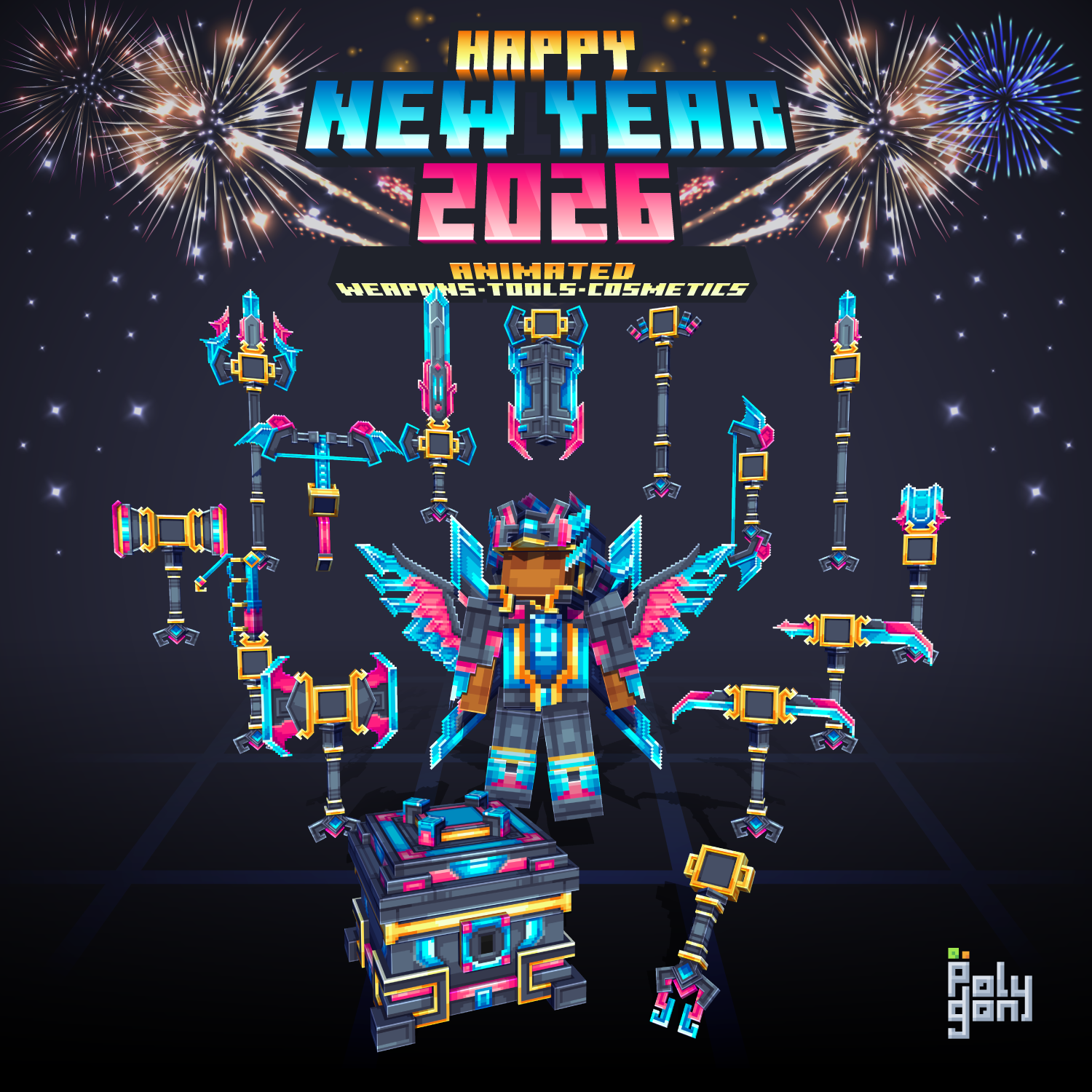 HNY2026 Animated Weapons and Tools Set (64x) preview image
