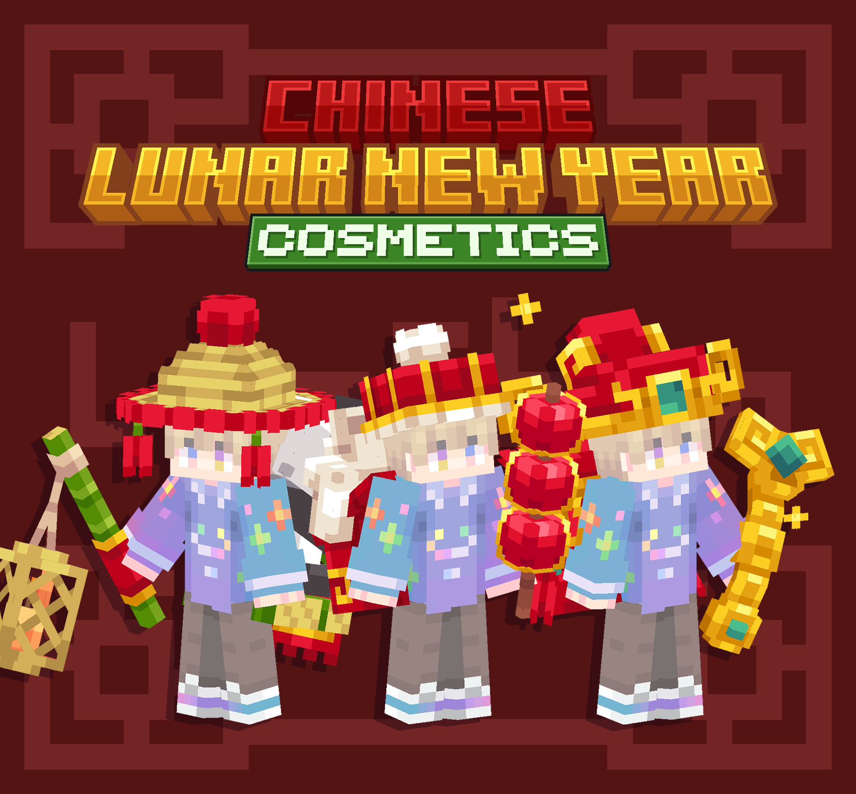 Lunar New Year Cosmetics Bundle Vol.2【Dyeable】 preview image
