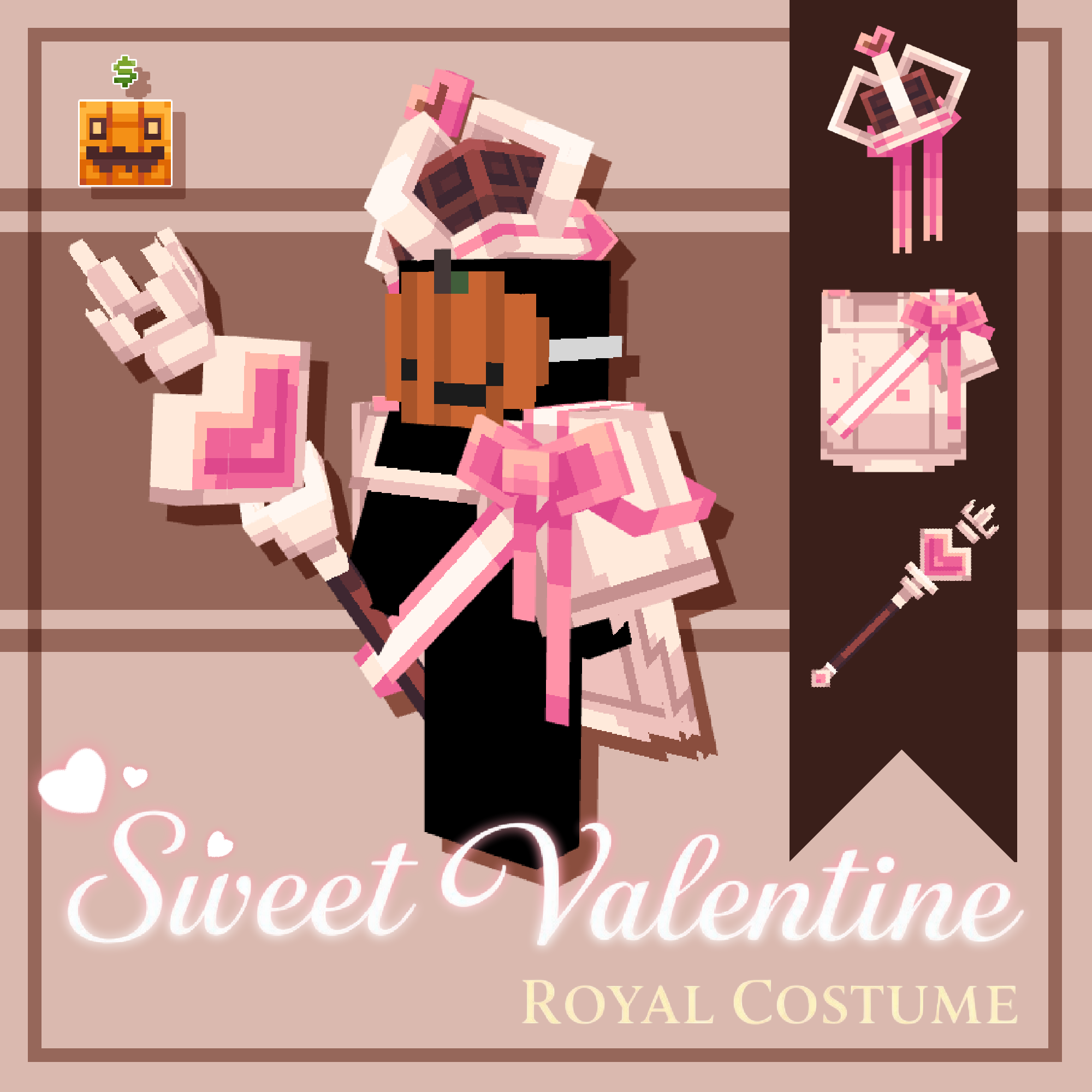 Sweet Valentine Royal Costume preview image