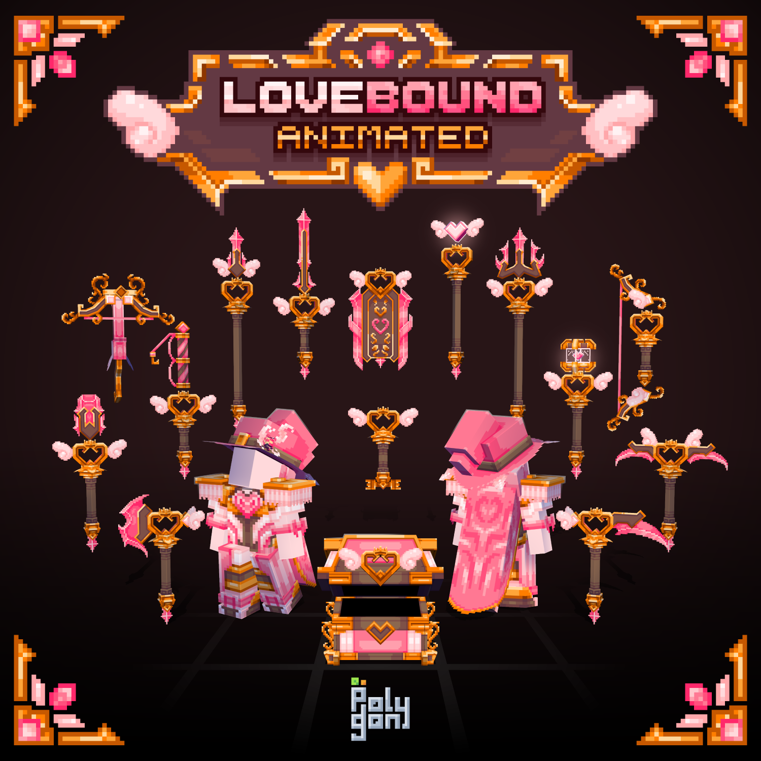 Lovebound Animated Weapons and Tools Set (64x) preview image