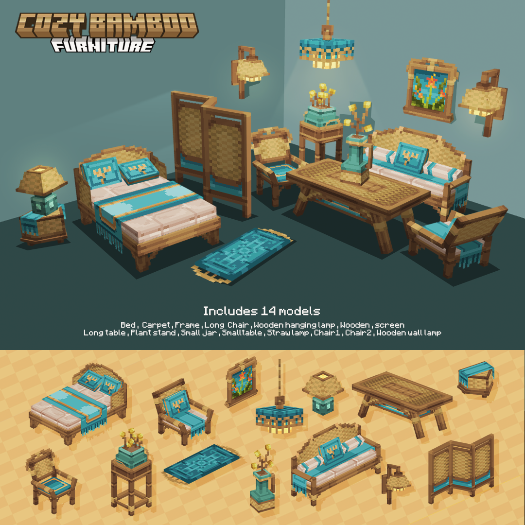 Cozy Bamboo Furniture [Dyeable] preview image