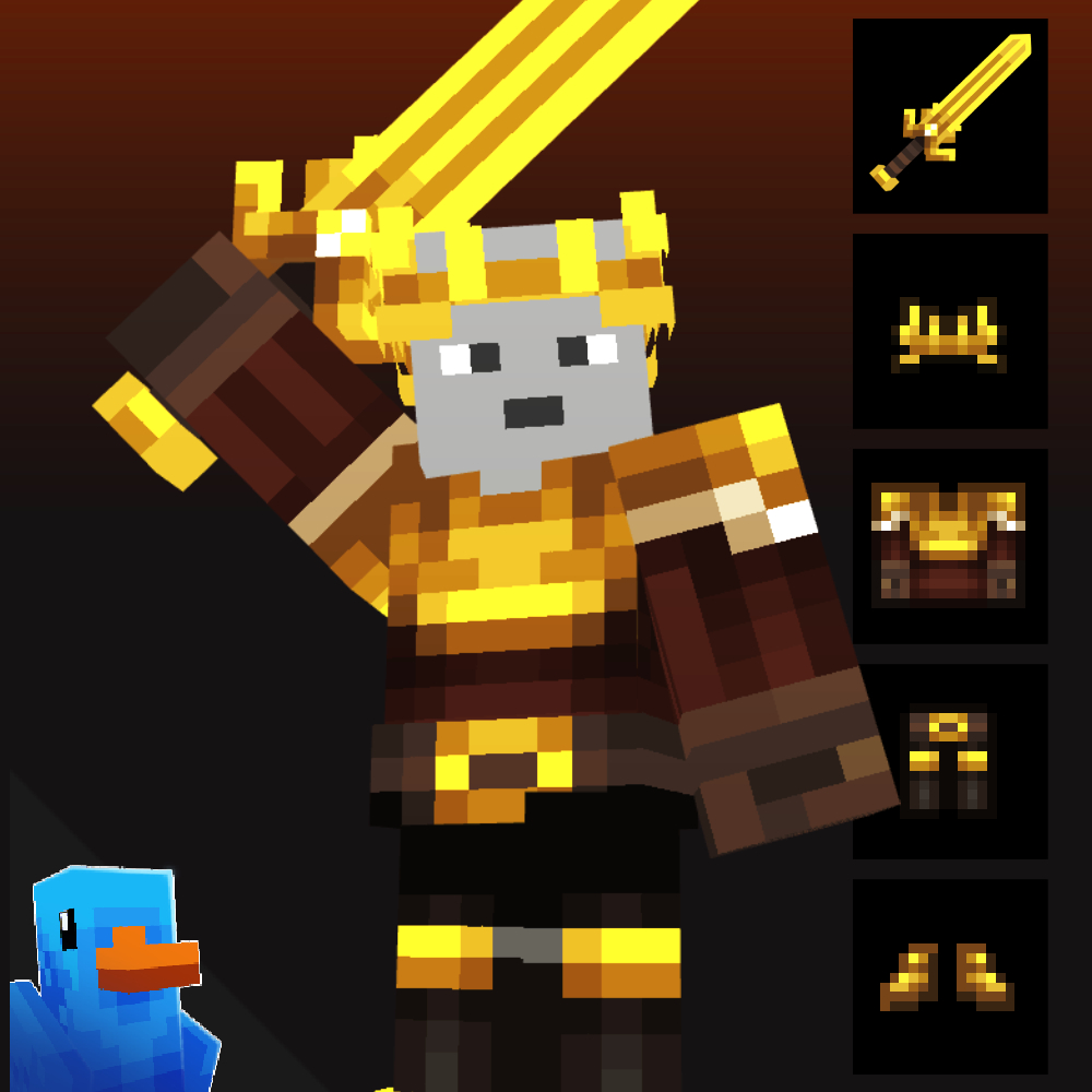 Fischvogel's King Armor + Weapon preview image