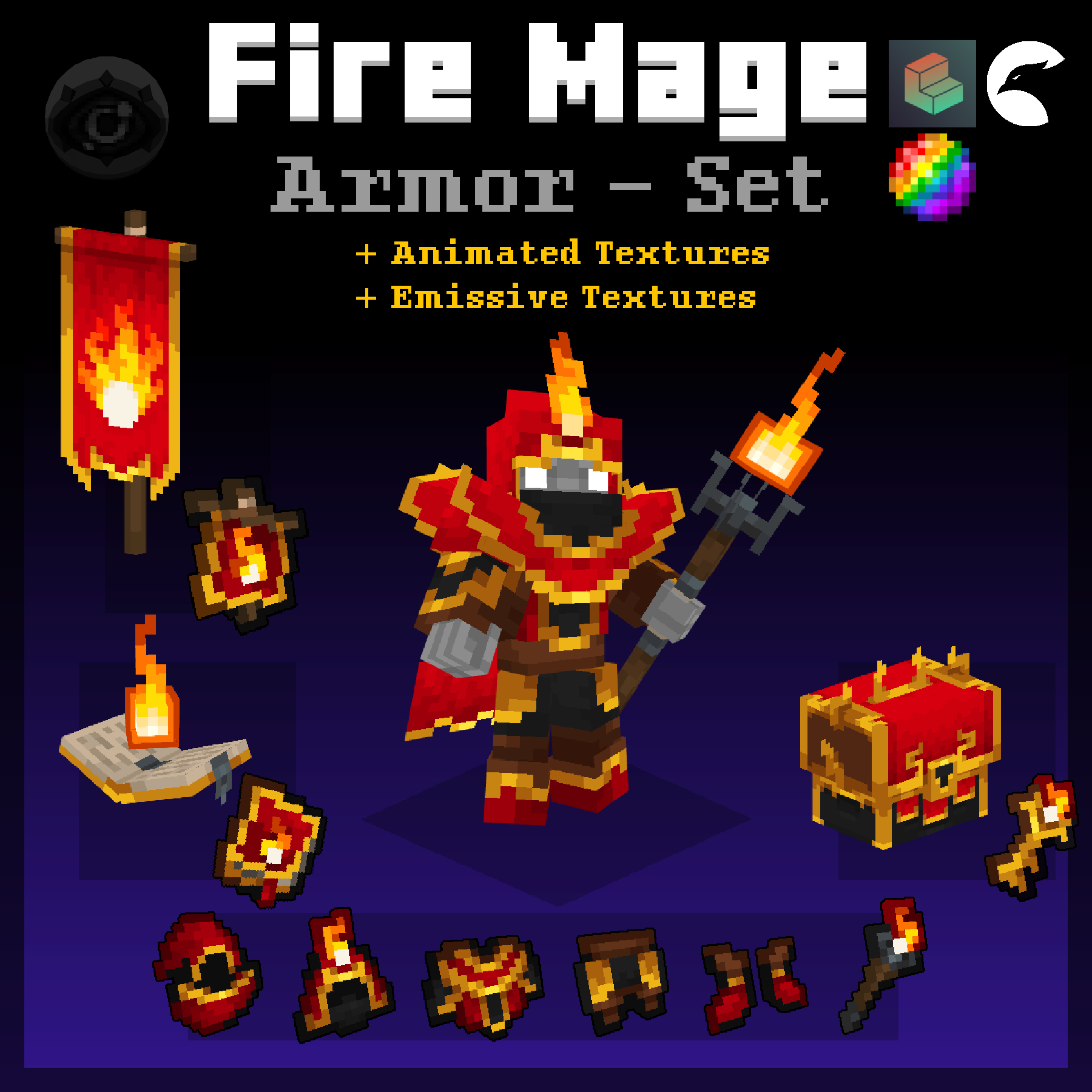 Anteprima di Fire mage set