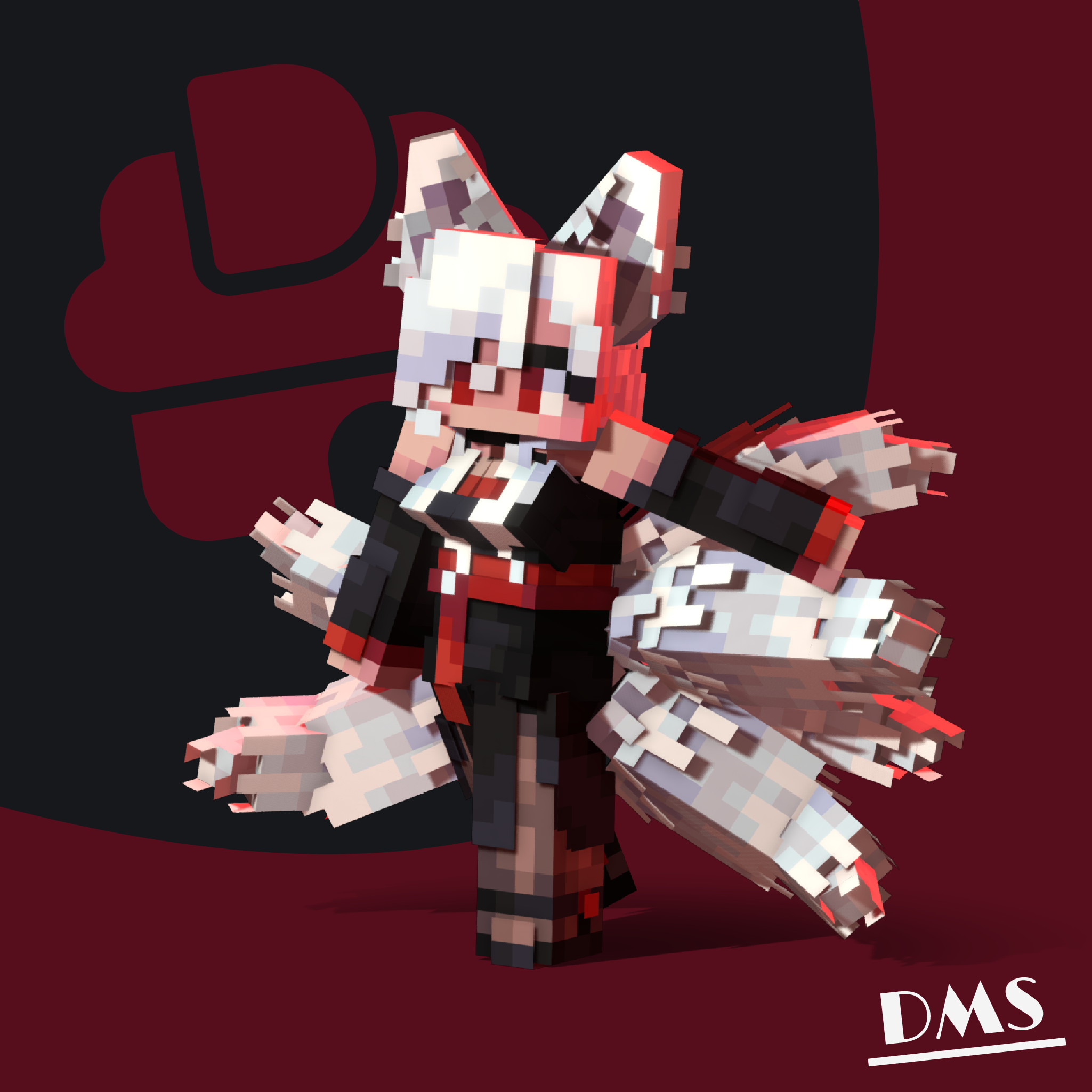 Kitsune Girl - Avatar for Minecraft, Figura Mod preview image