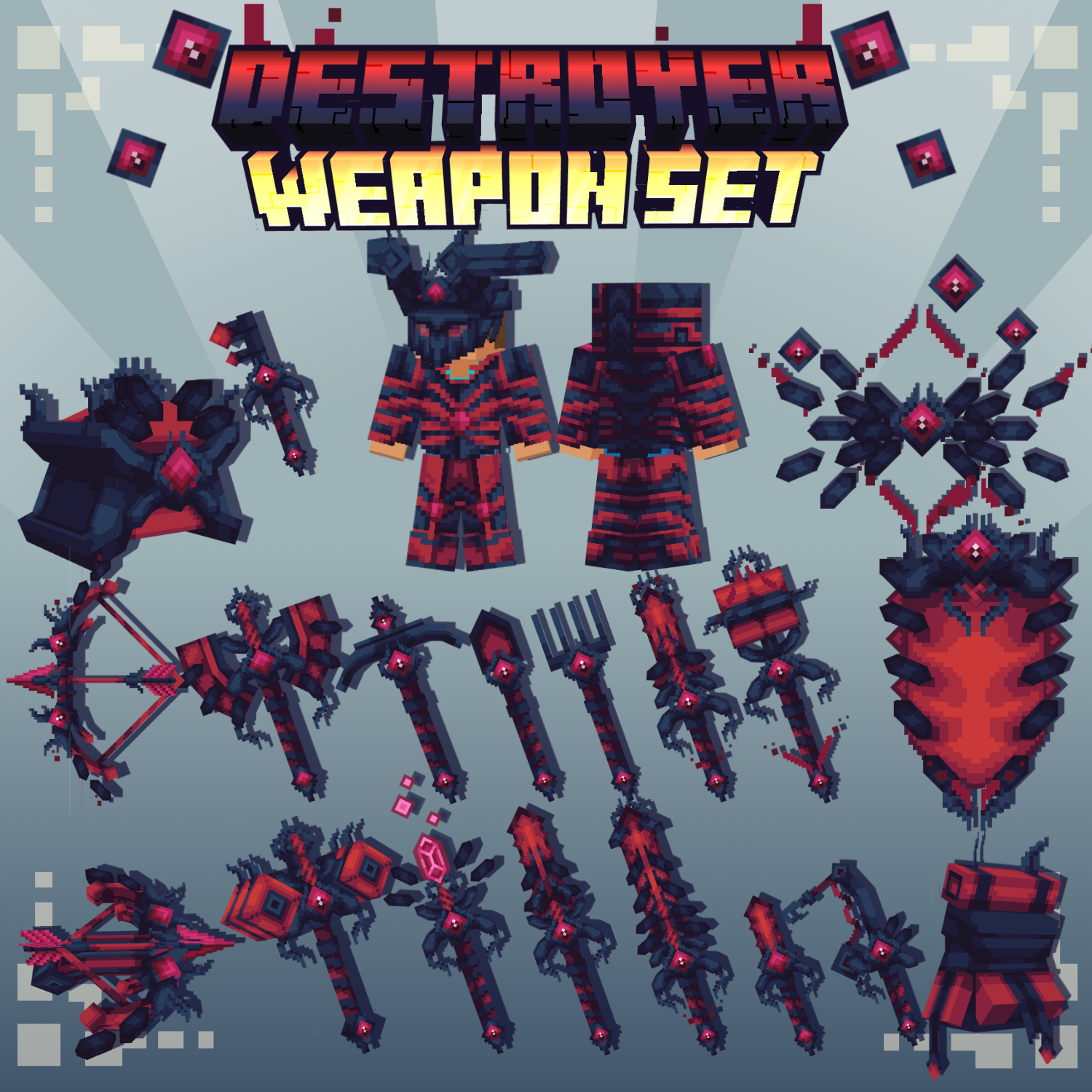 Imagen previa de Destroyer Animated Weapon Set