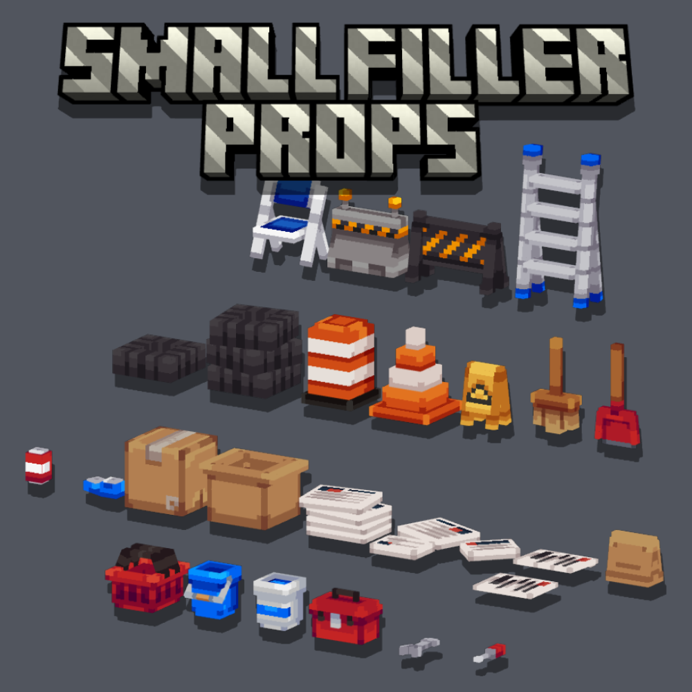 Pequenos Props de Preenchimento visualização