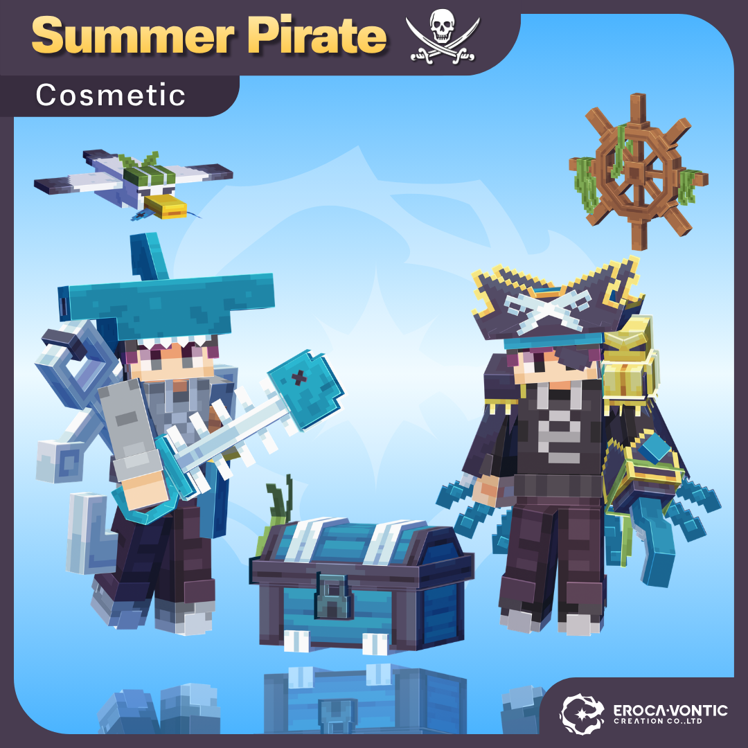 Summer Pirate Cosmetic (Dyeable+Crate)