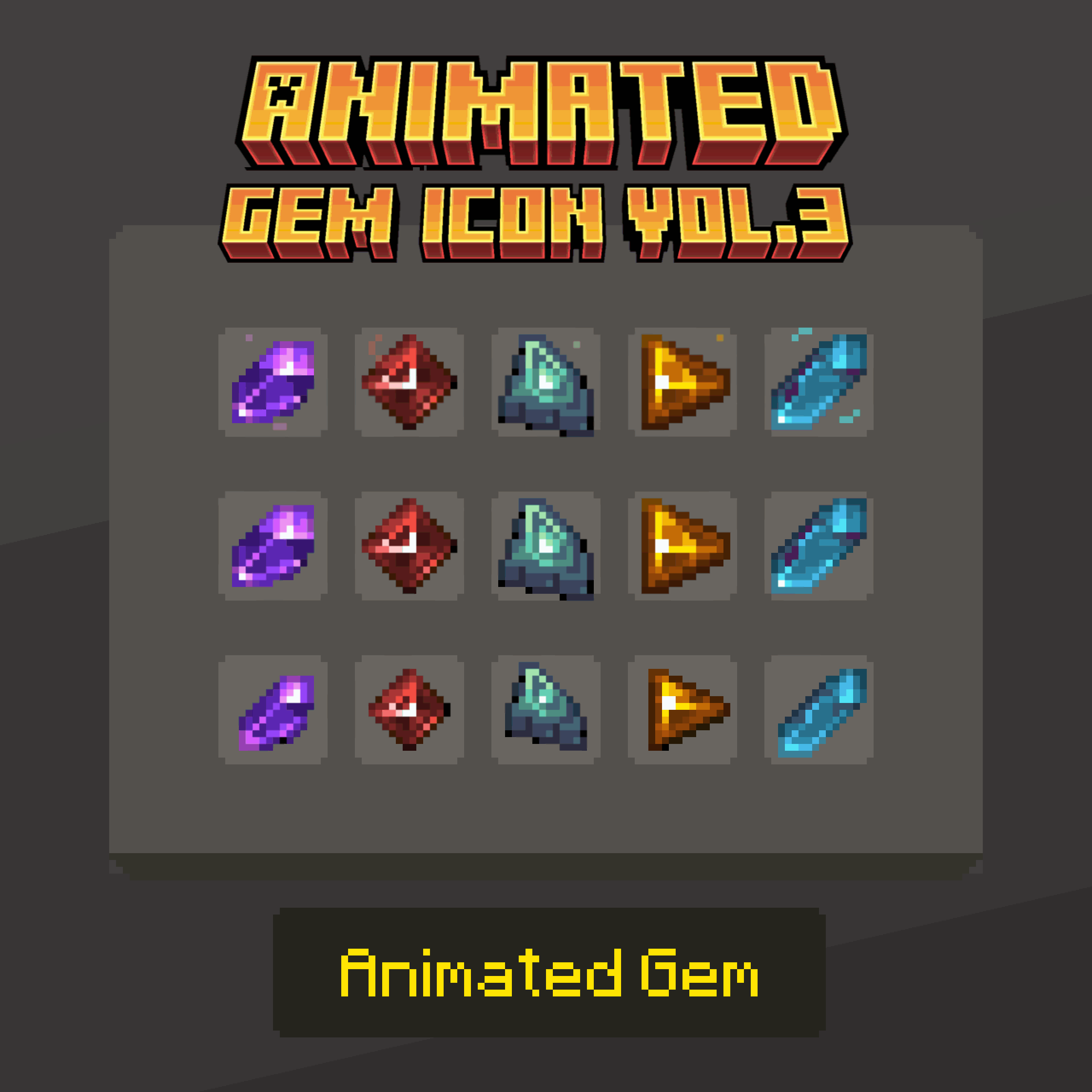 Ícone de Gemas Animado Vol.3 visualização