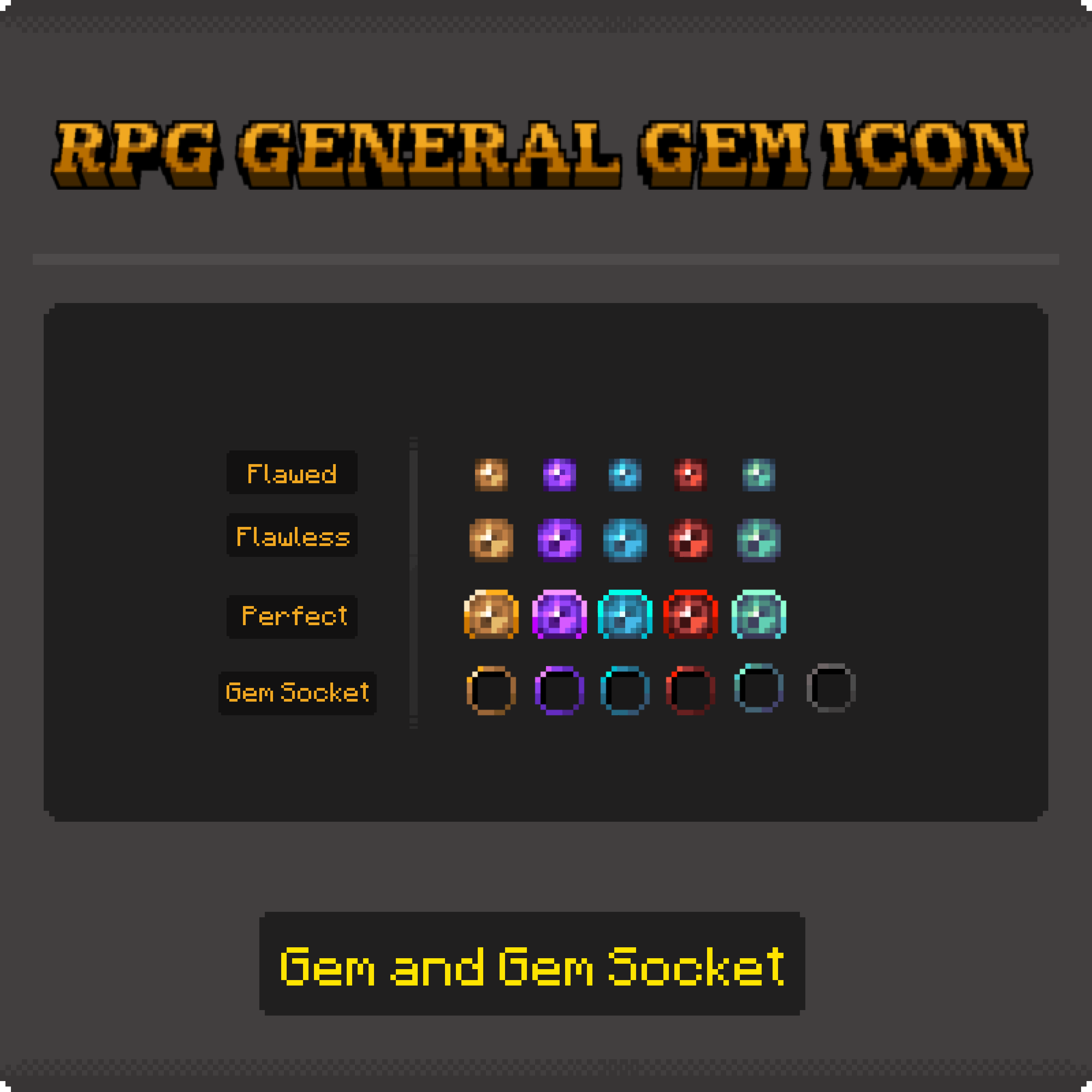 Ícones de GemSocket de Dica Geral Vol.3 visualização