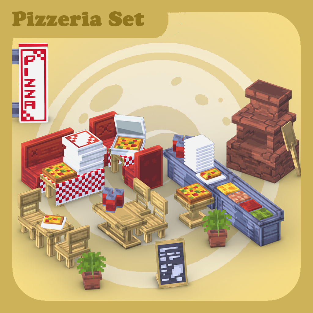 Conjunto de Pizzaria visualização