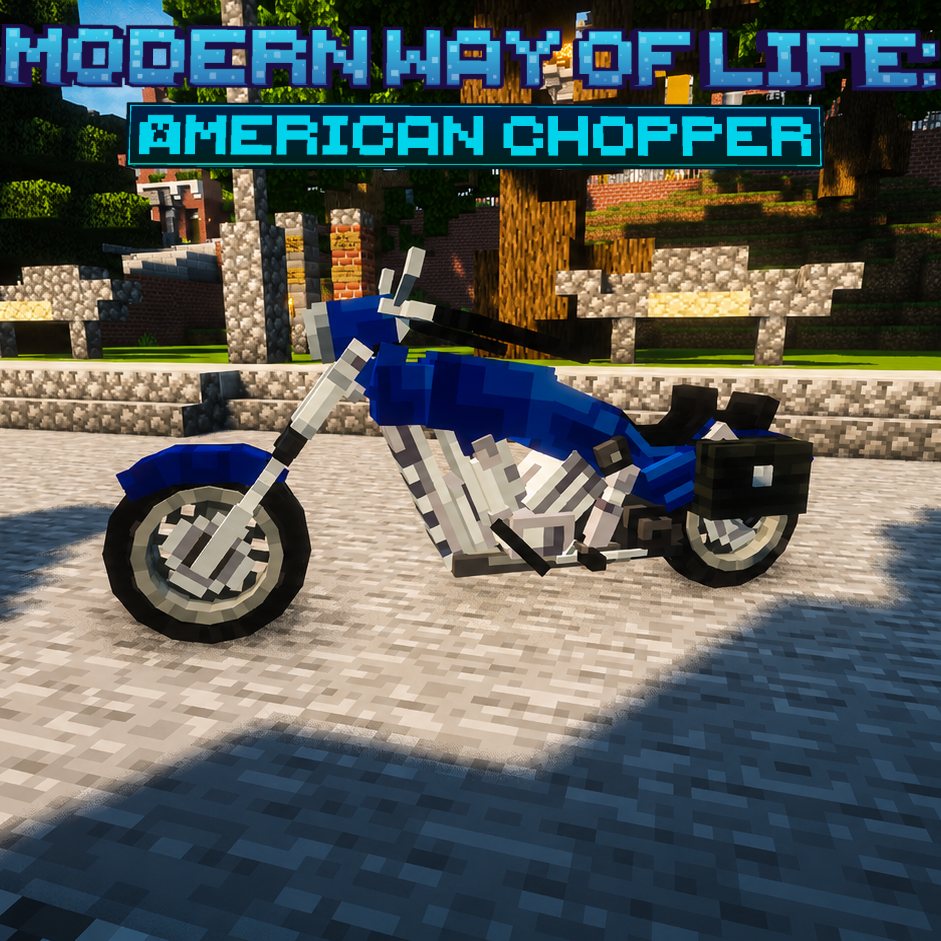 Modo de vida moderno: Moto Chopper visualização