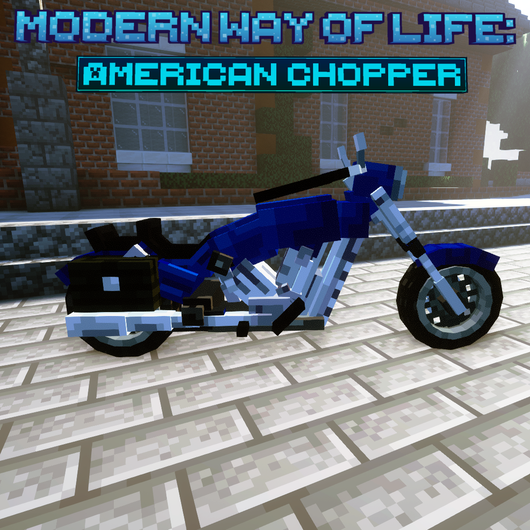 Moderner Lebensstil: Chopper-Motorrad Vorschau