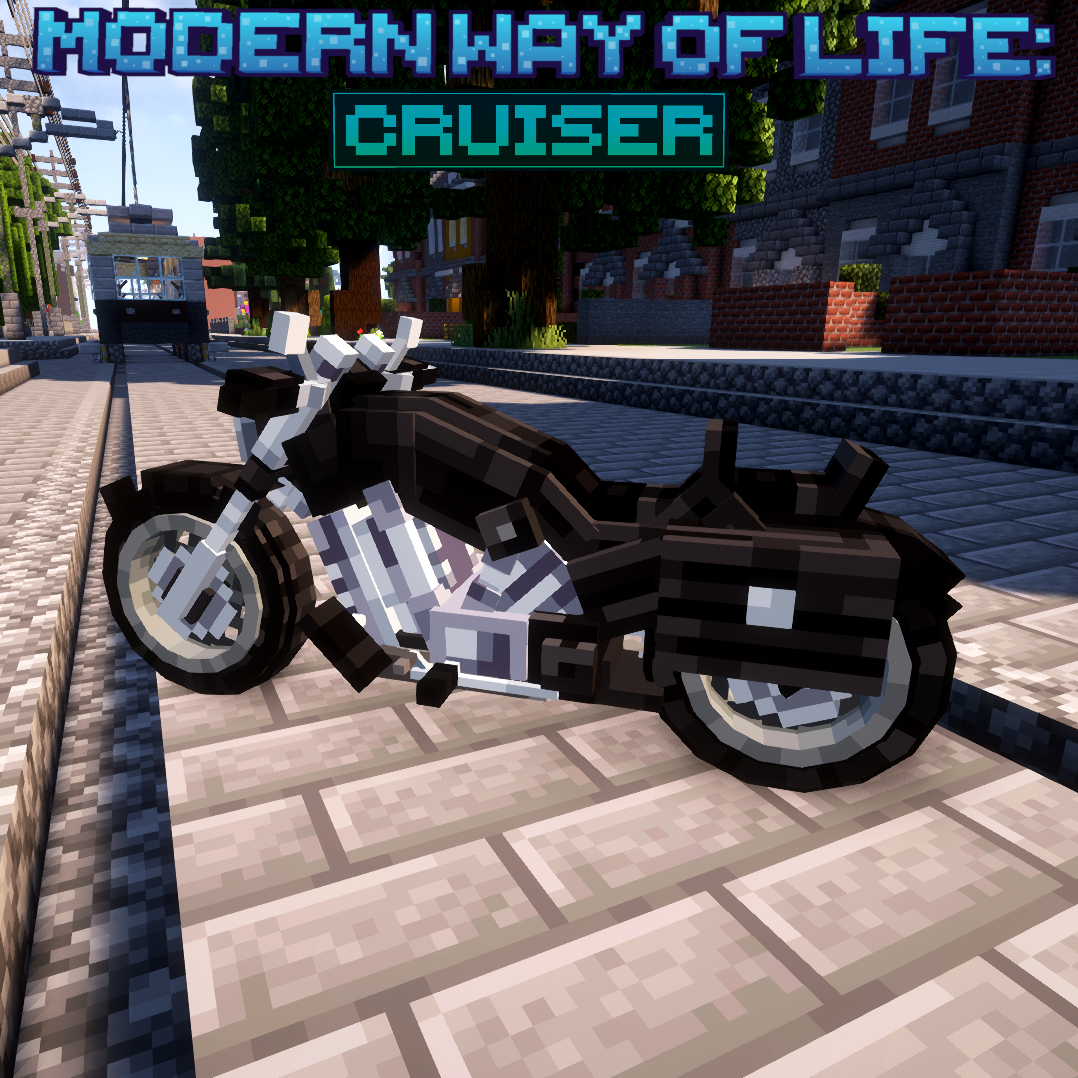 Moderner Lebensstil: Cruiser-Motorrad Vorschau