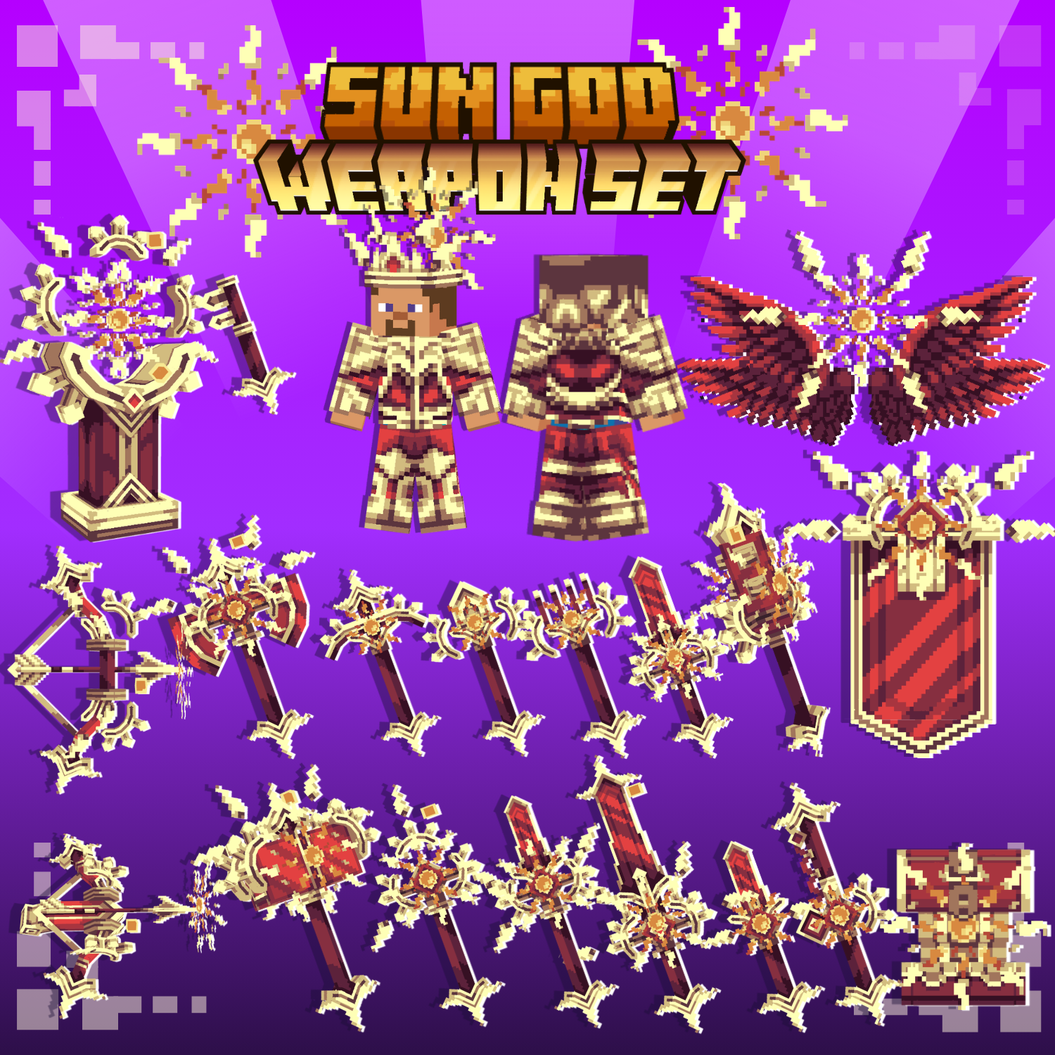Sun God Animated Weapon Set preview image