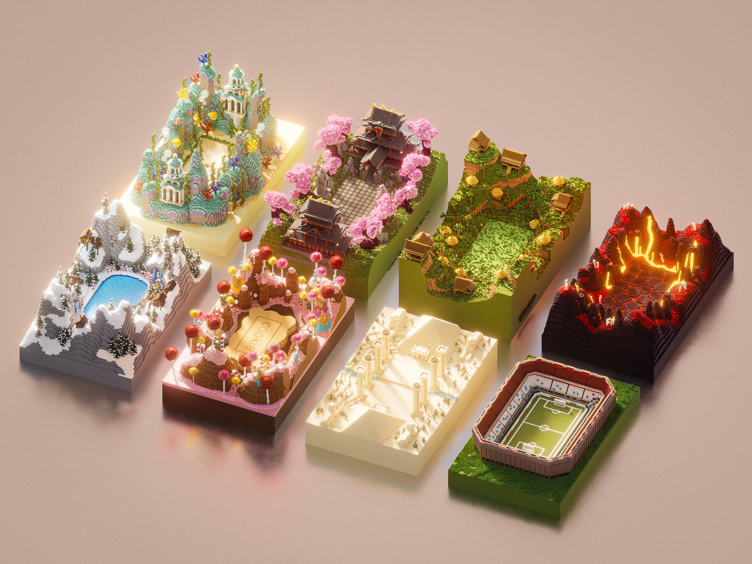 ภาพตัวอย่าง สนามดูเอล / แพ็คสนาม PvP 1v1