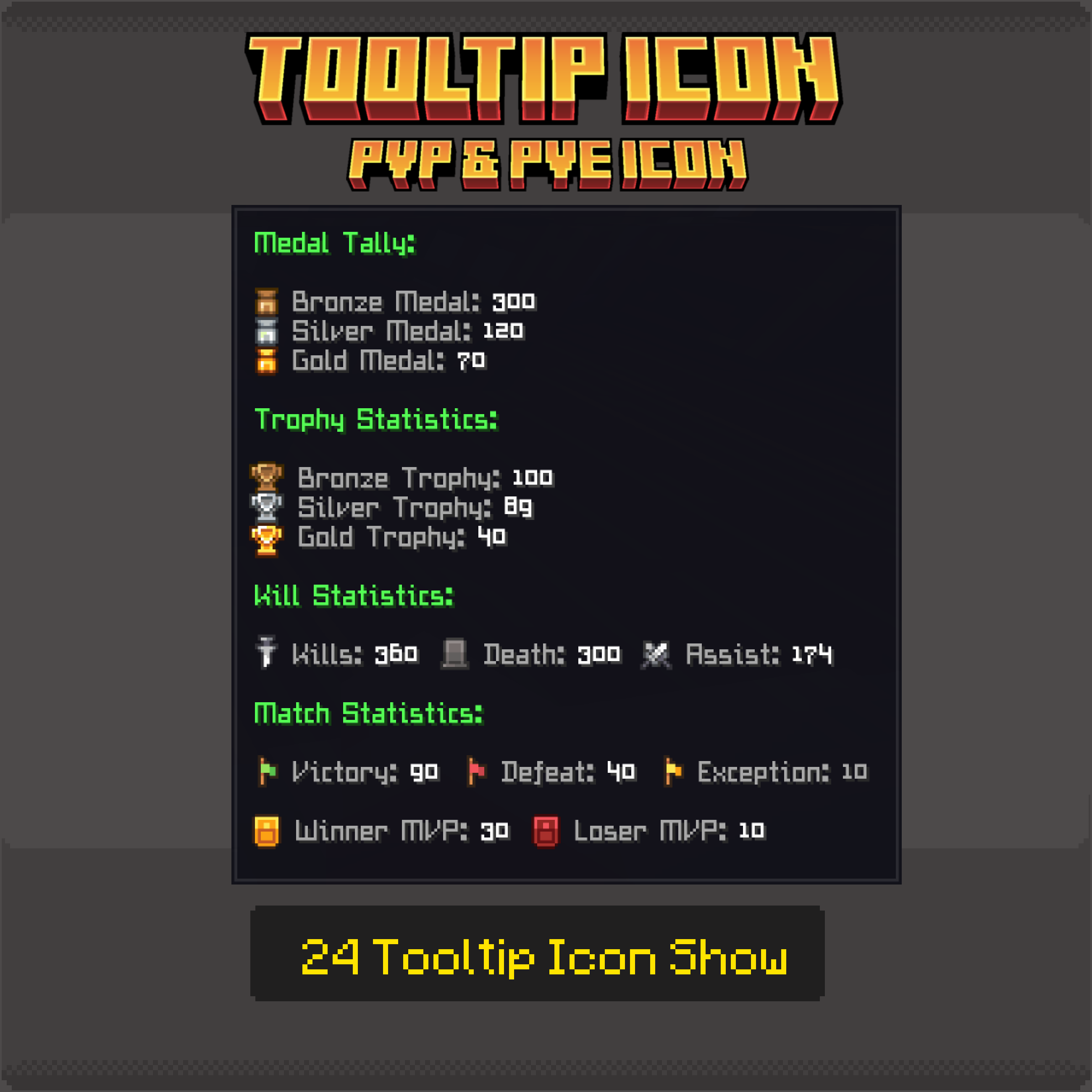 Icon Tooltip & PvP & PvE Vol.4 preview image
