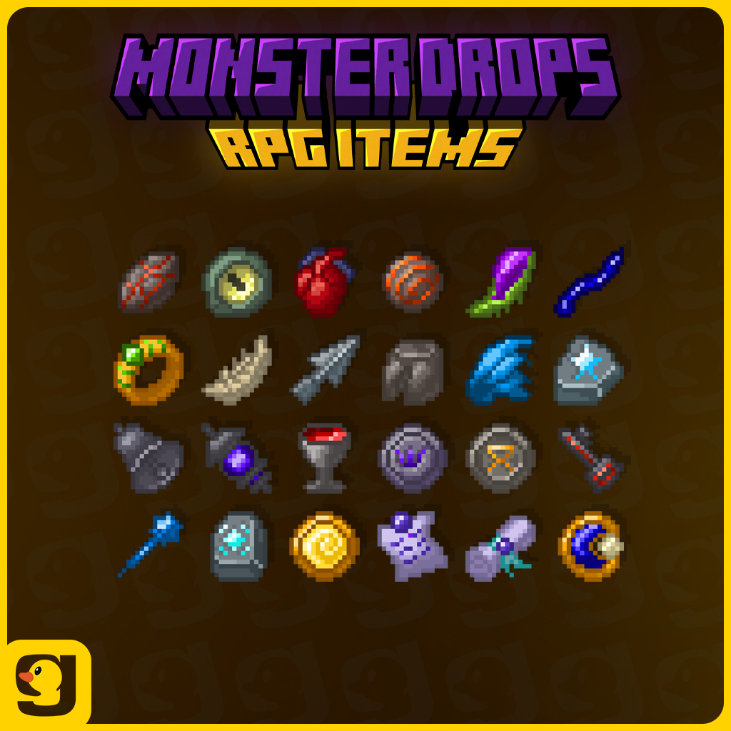 Monster Drops | 24x Itens RPG visualização