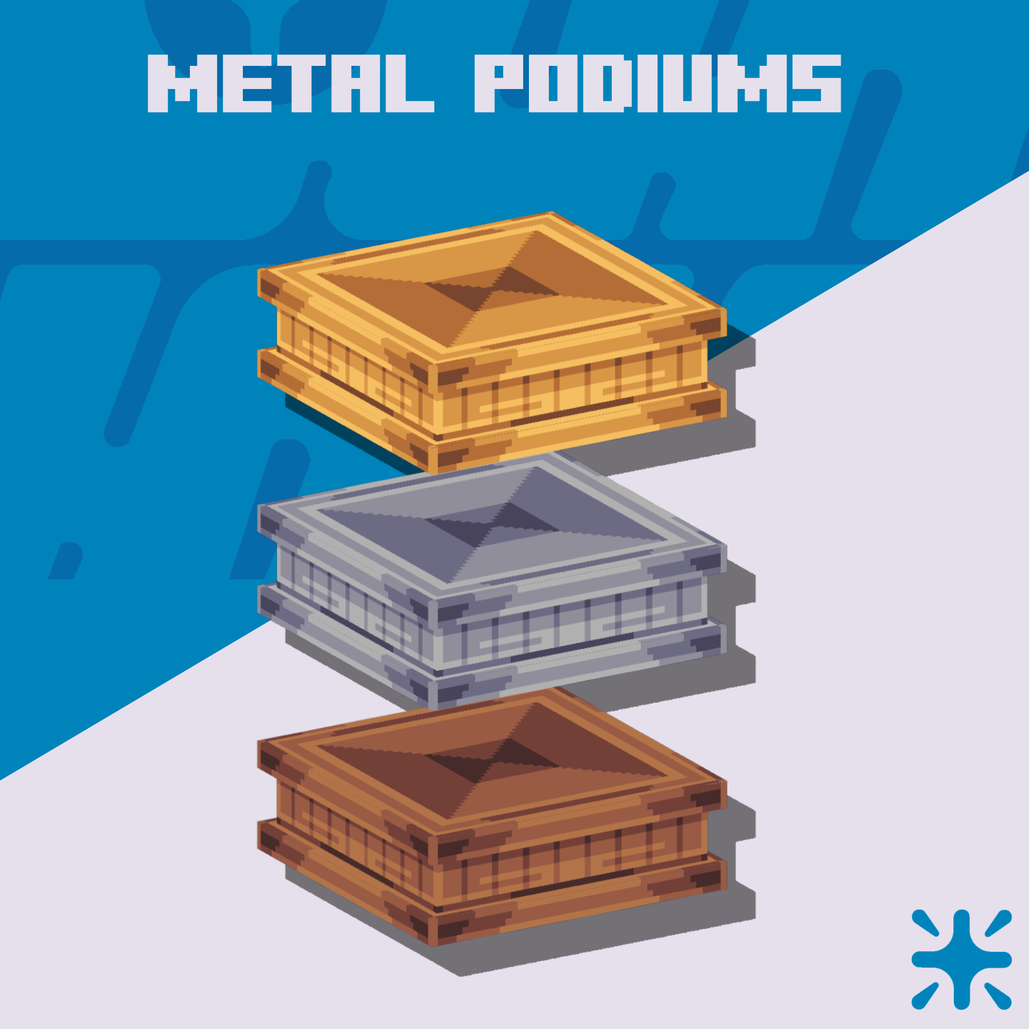 Pódio de Metal - Props pré-visualização