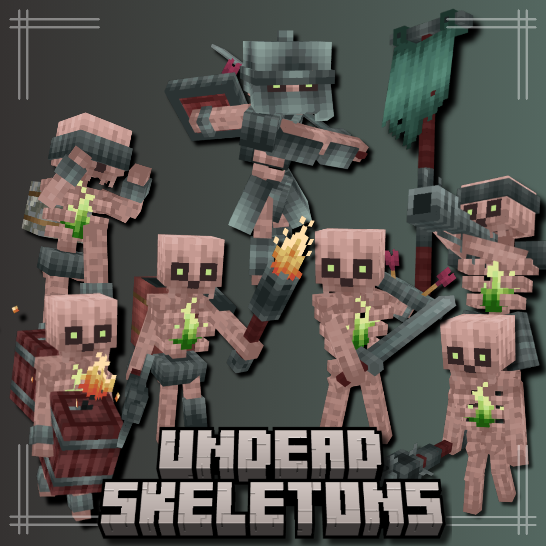 Undead Skeletons Mobs Pack preview image